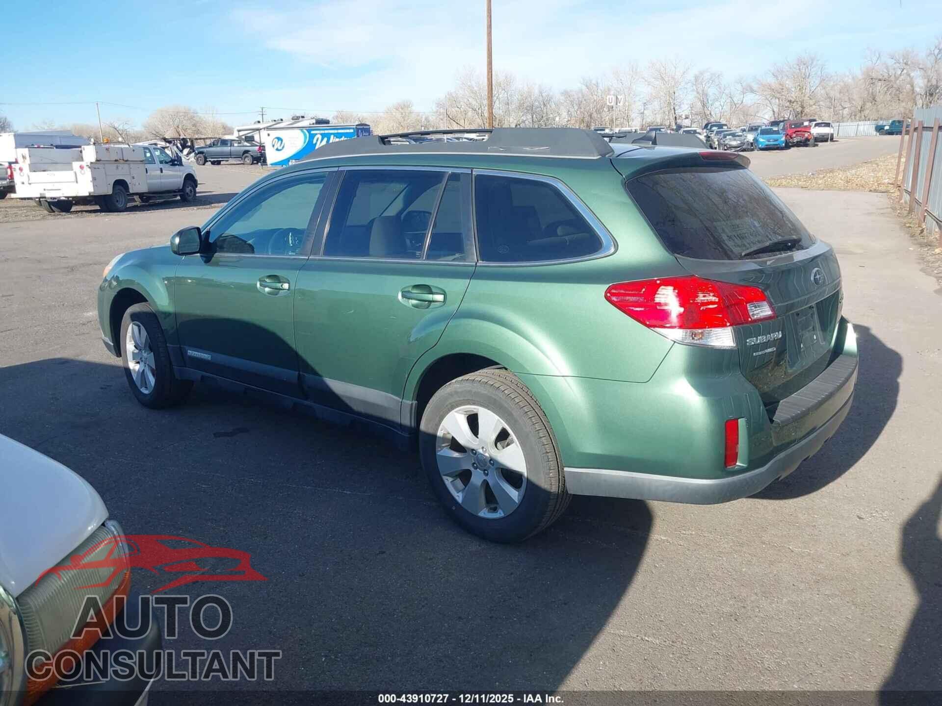 SUBARU OUTBACK 2011 - 4S4BRBFC6B3365601