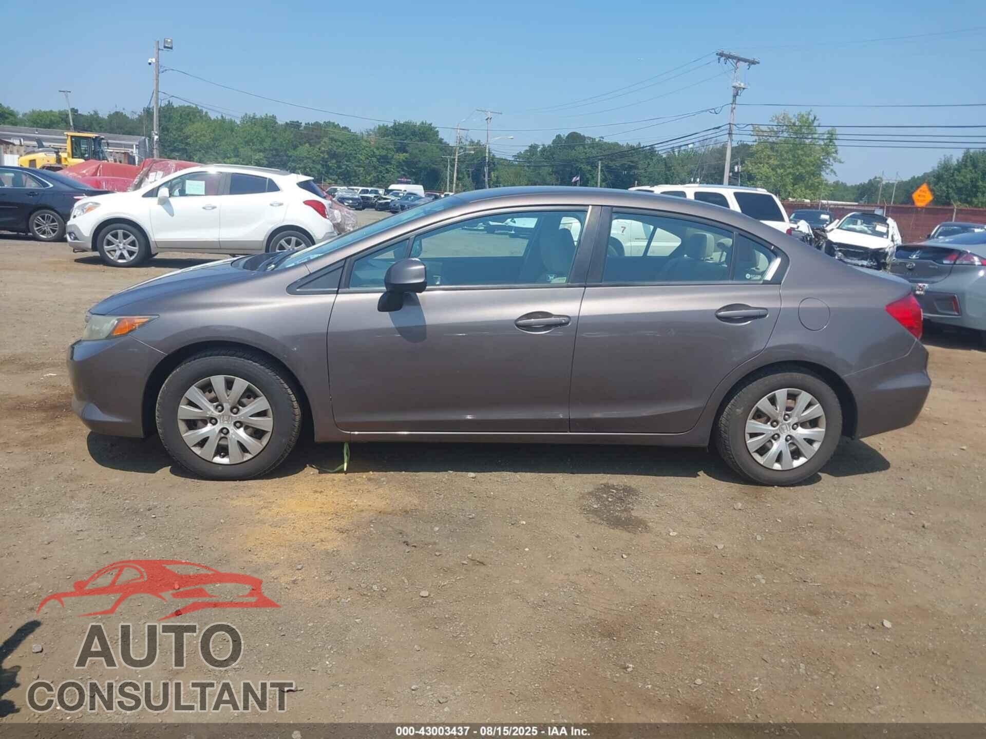 HONDA CIVIC 2012 - 2HGFB2F52CH503629