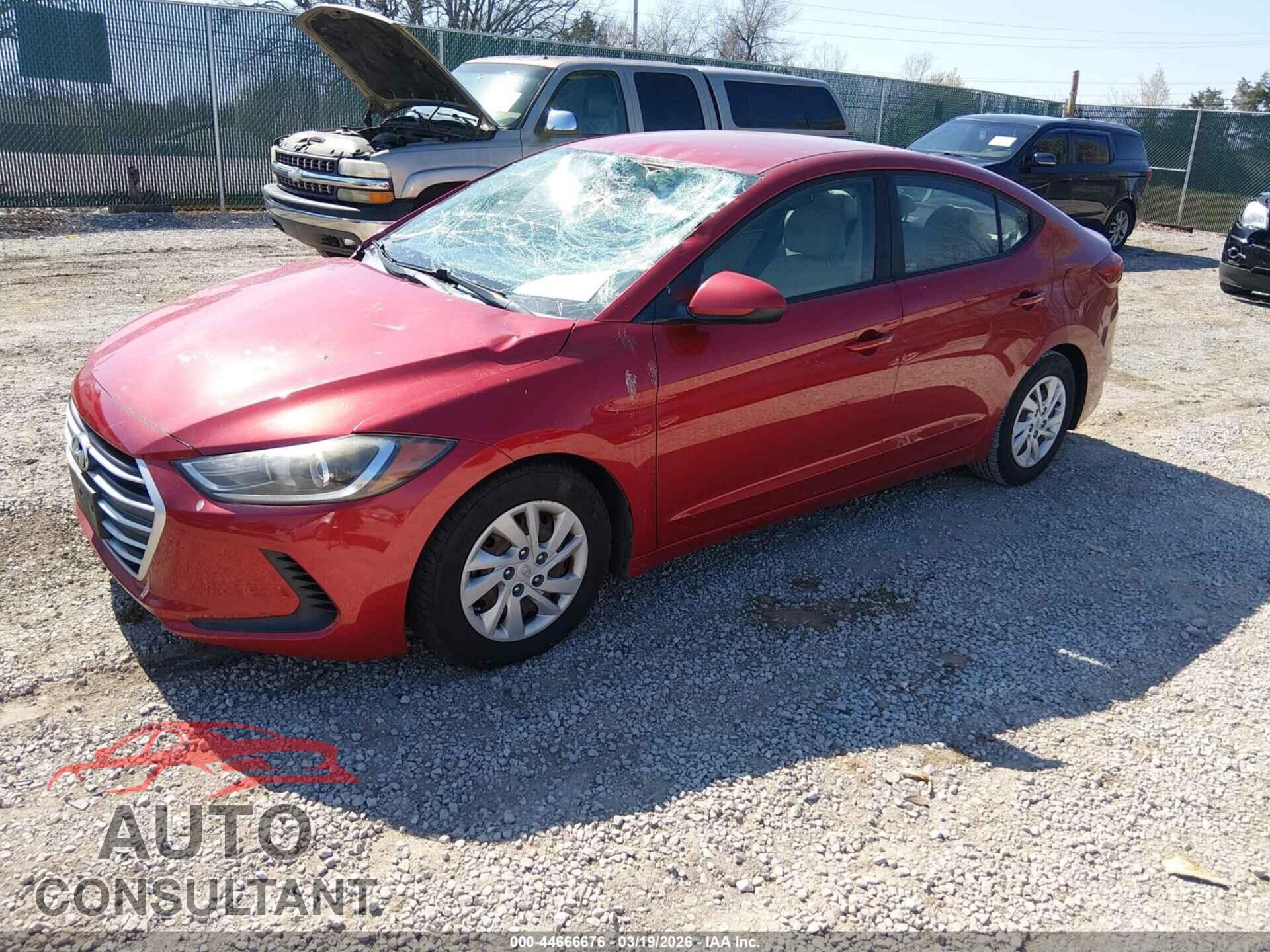 HYUNDAI ELANTRA 2018 - 5NPD74LF3JH257257