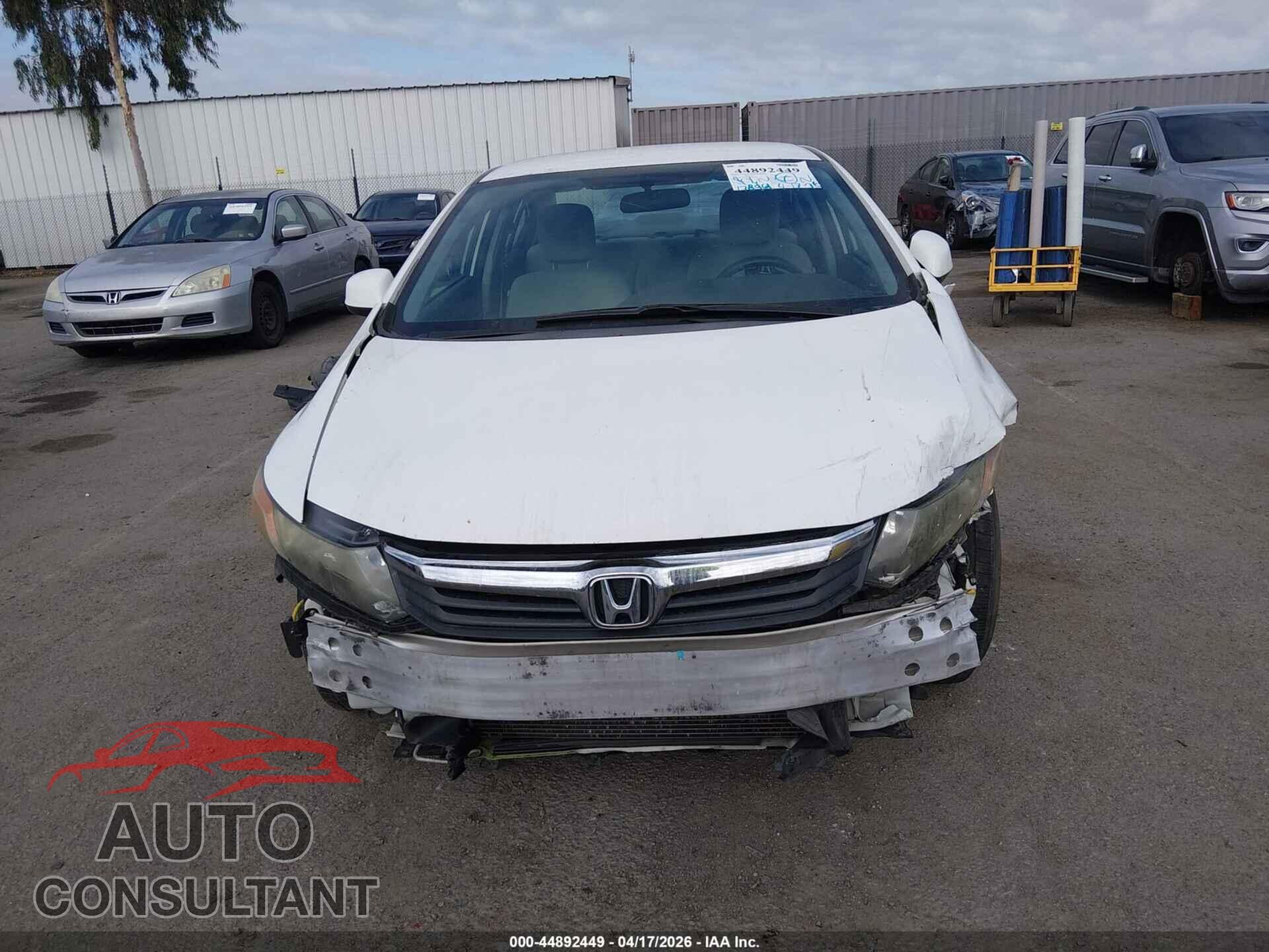HONDA CIVIC 2012 - 2HGFB2F6XCH545328