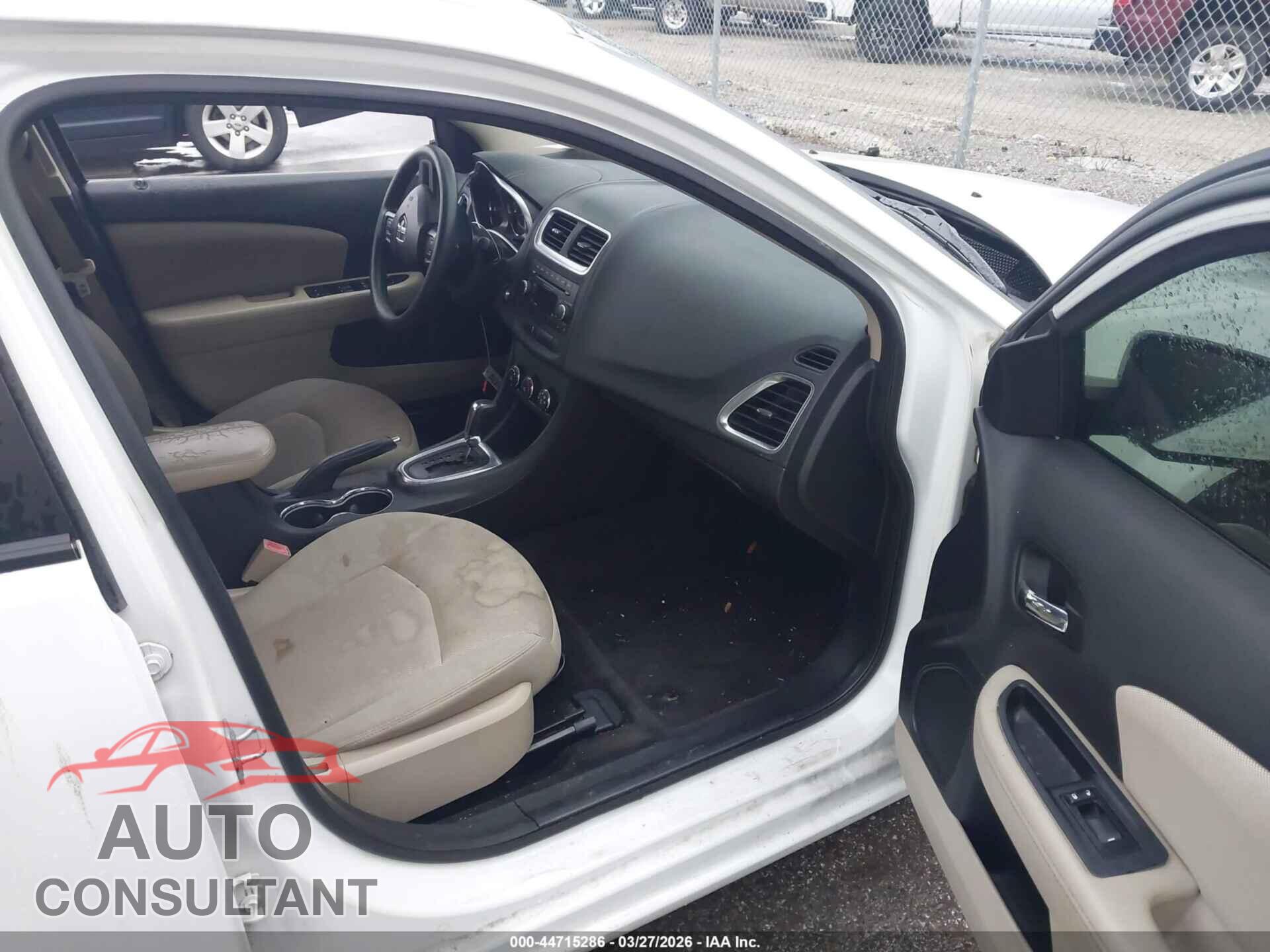 DODGE AVENGER 2012 - 1C3CDZAG0CN254806