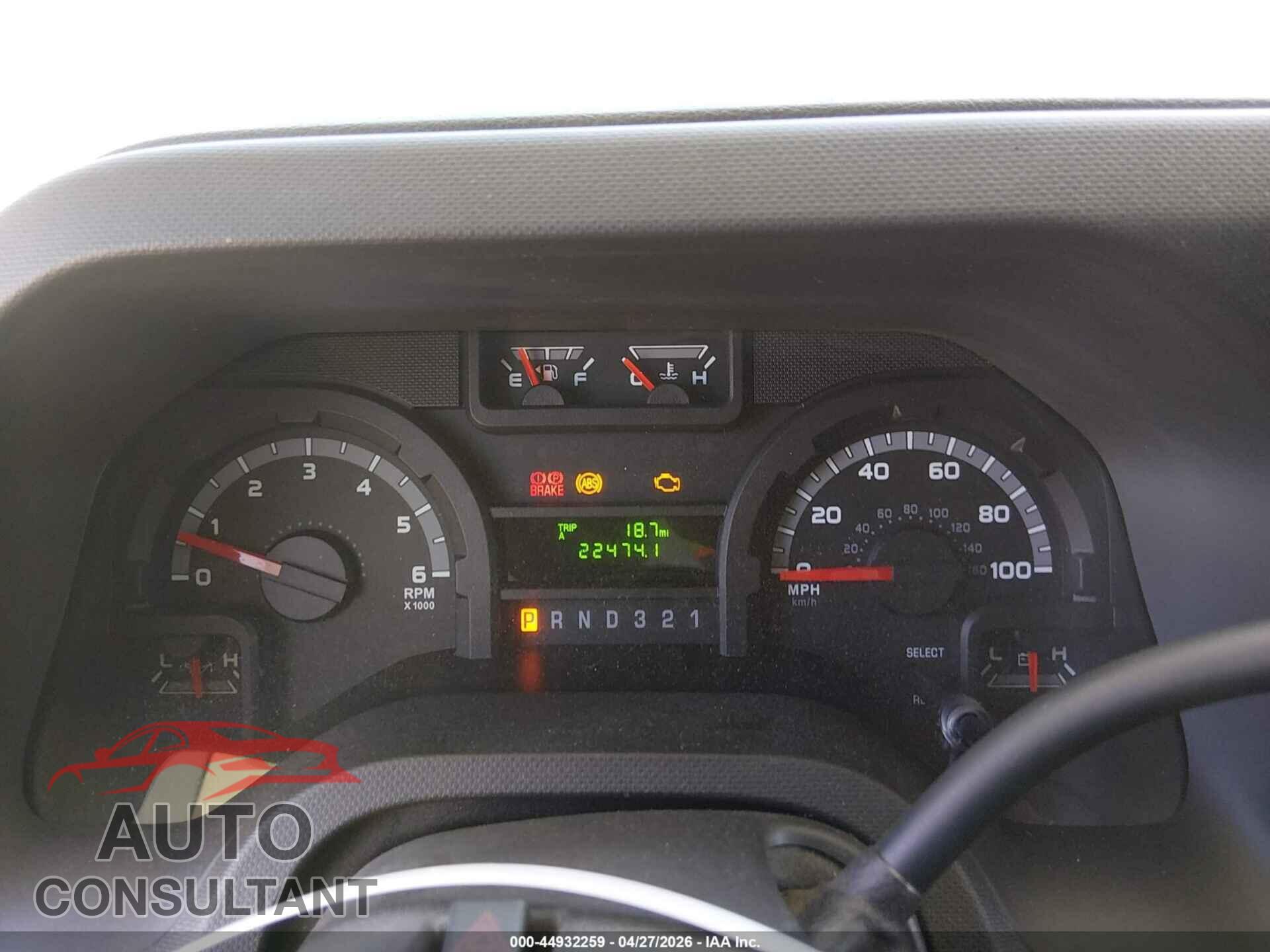 FORD E-450 CUTAWAY 2013 - 1FDXE4FS5DDB00041