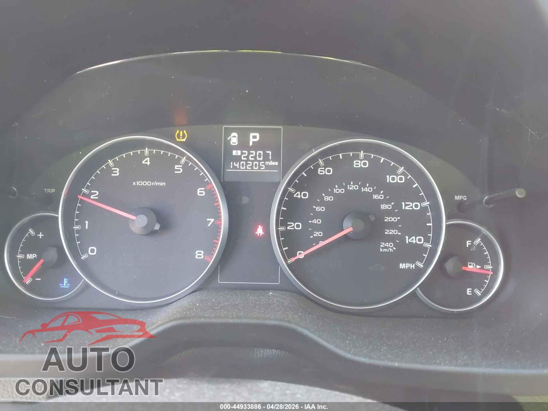 SUBARU OUTBACK 2014 - 4S4BRBCC9E3274332