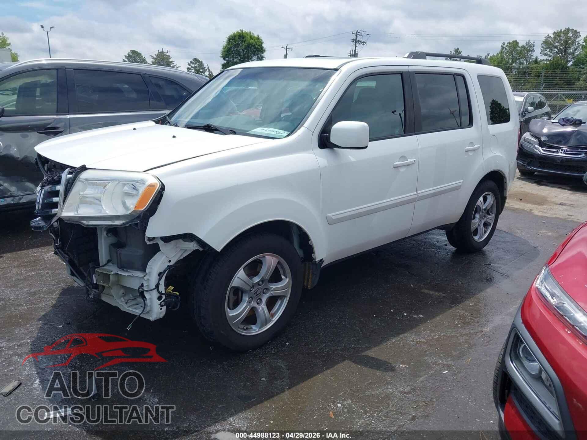 HONDA PILOT 2012 - 5FNYF3H67CB012924