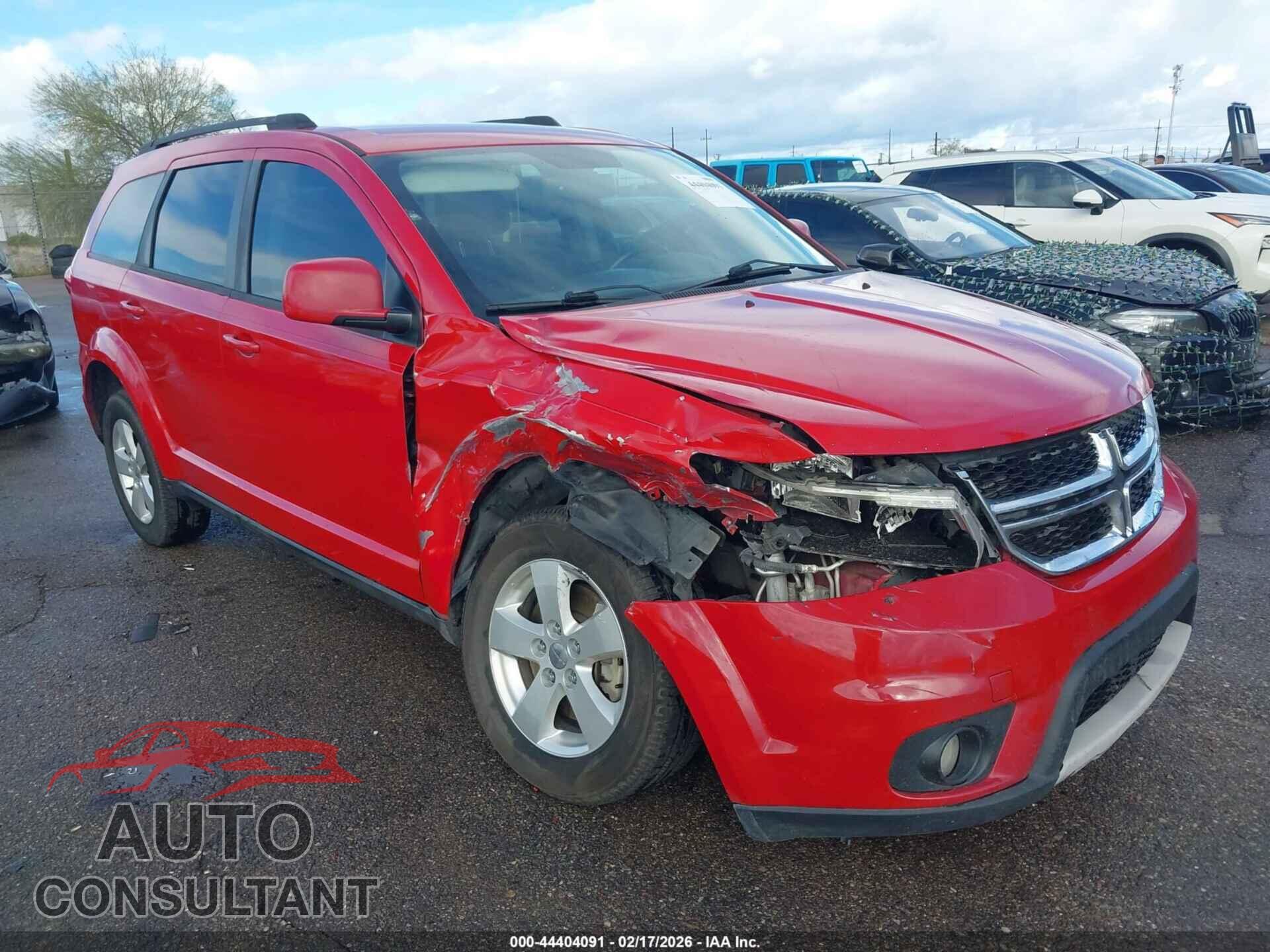 DODGE JOURNEY 2012 - 3C4PDCBG8CT368819