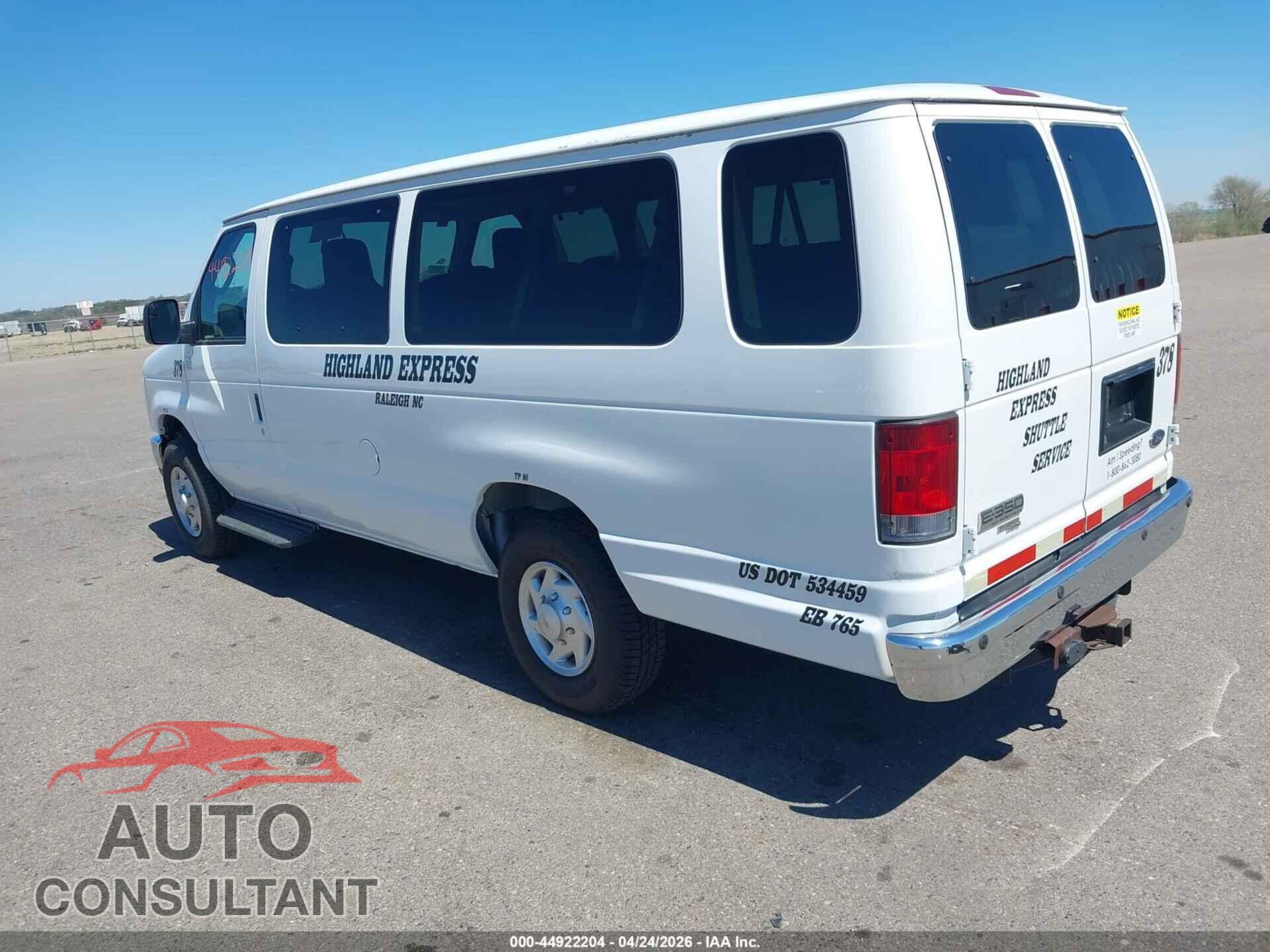 FORD E-350 SUPER DUTY 2012 - 1FBSS3BL6CDA89666
