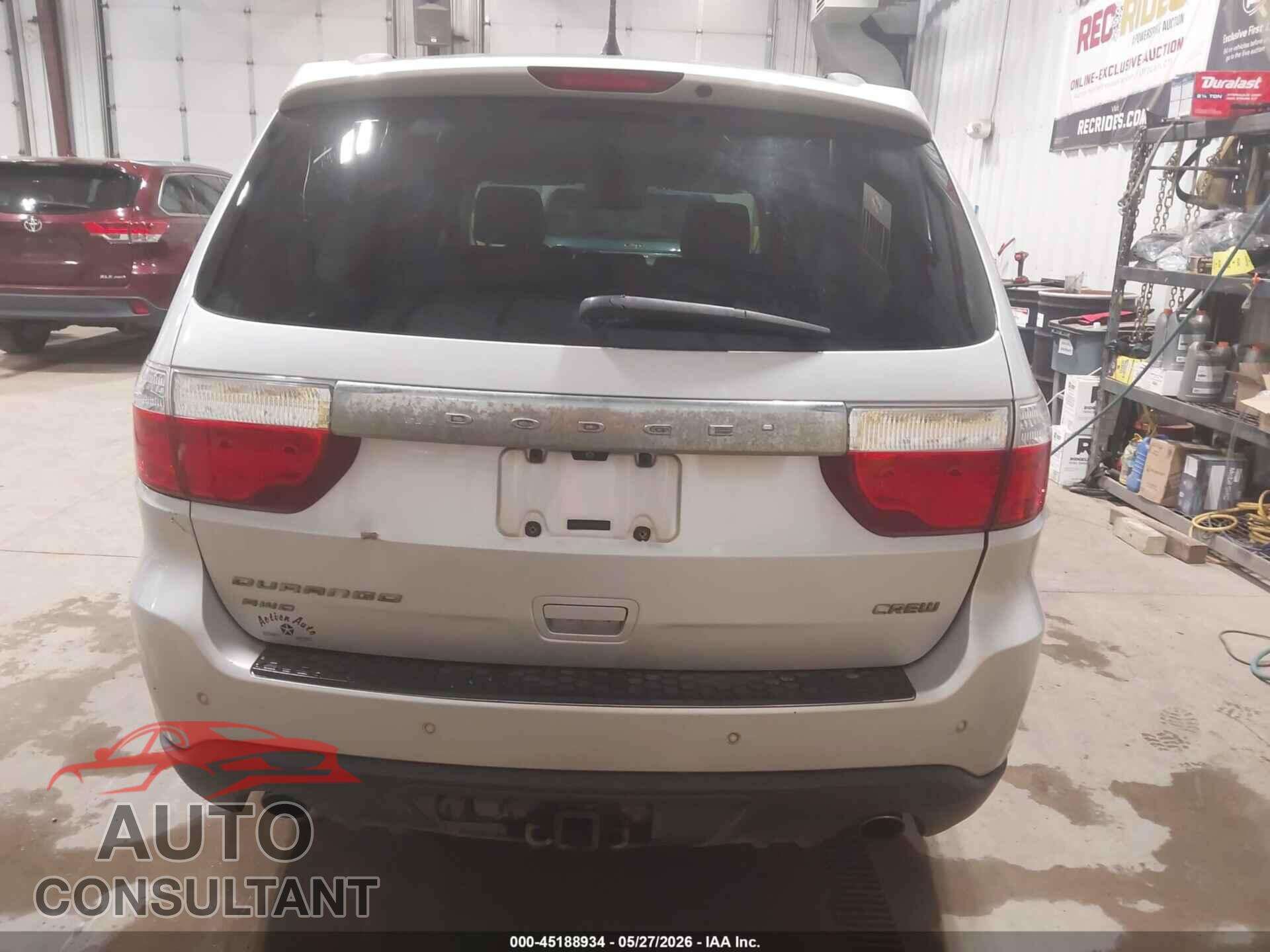 DODGE DURANGO 2012 - 1C4SDJDT4CC112309