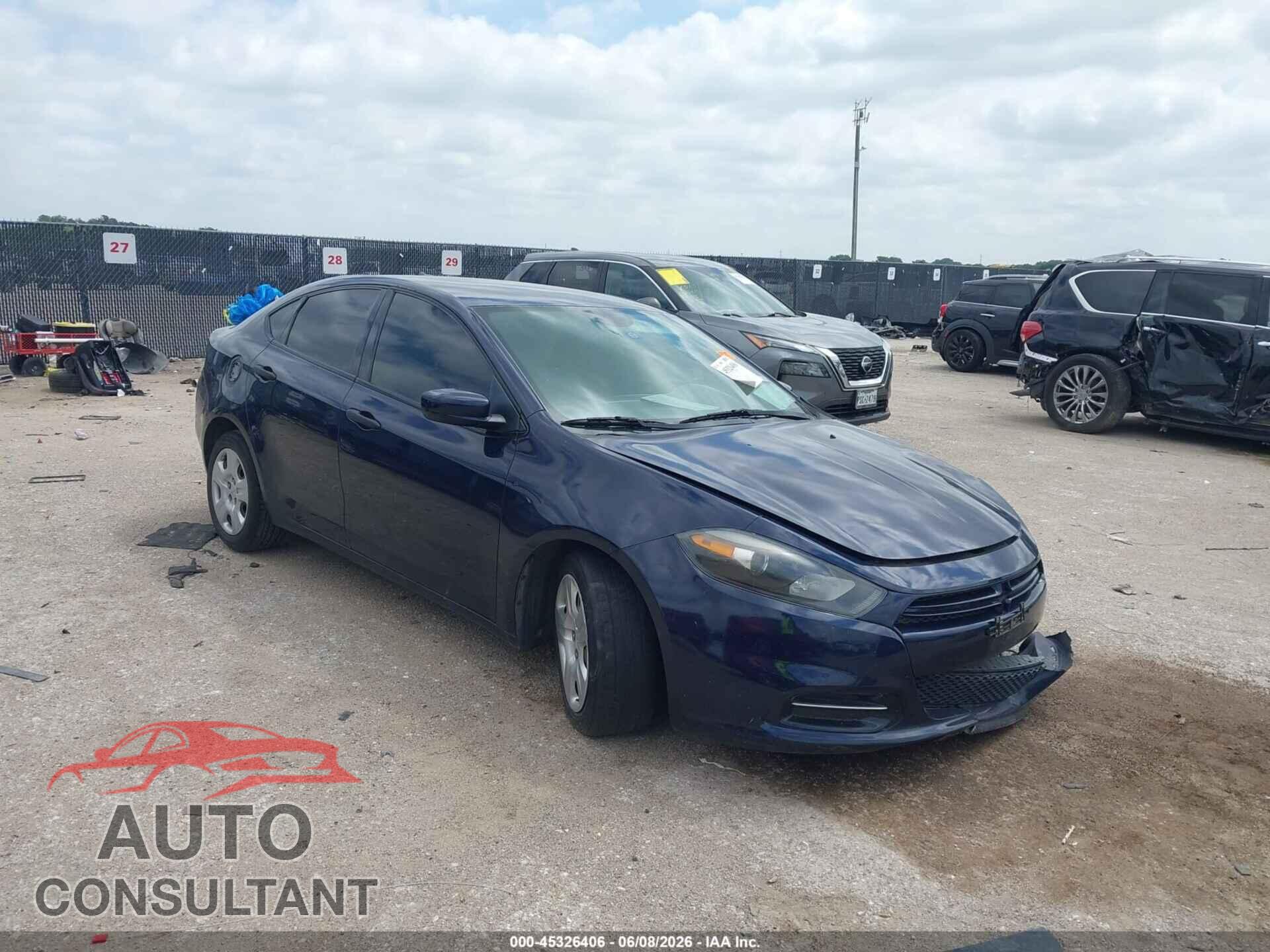 DODGE DART 2013 - 1C3CDFAA8DD198406