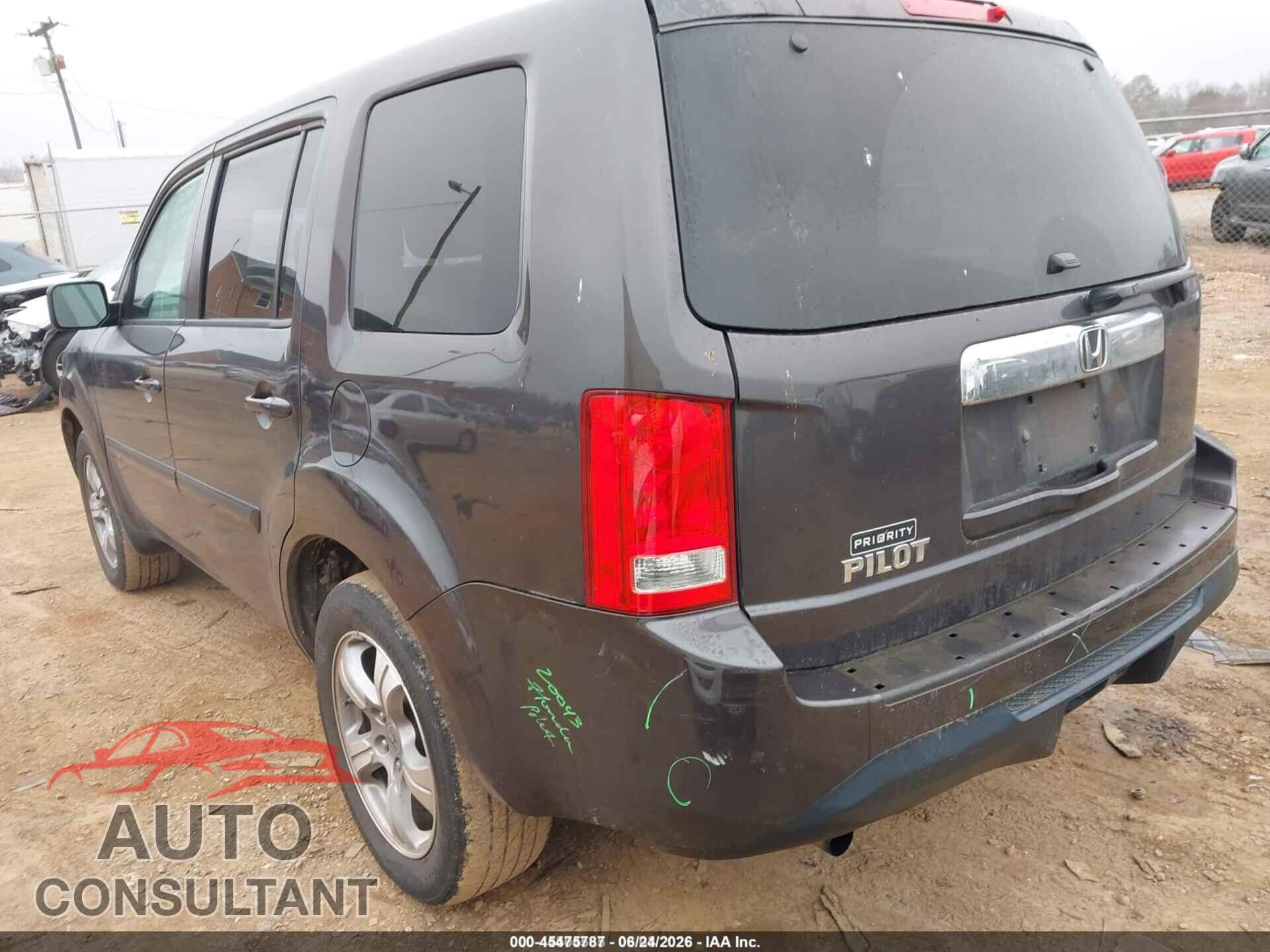 HONDA PILOT 2012 - 5FNYF3H55CB025517