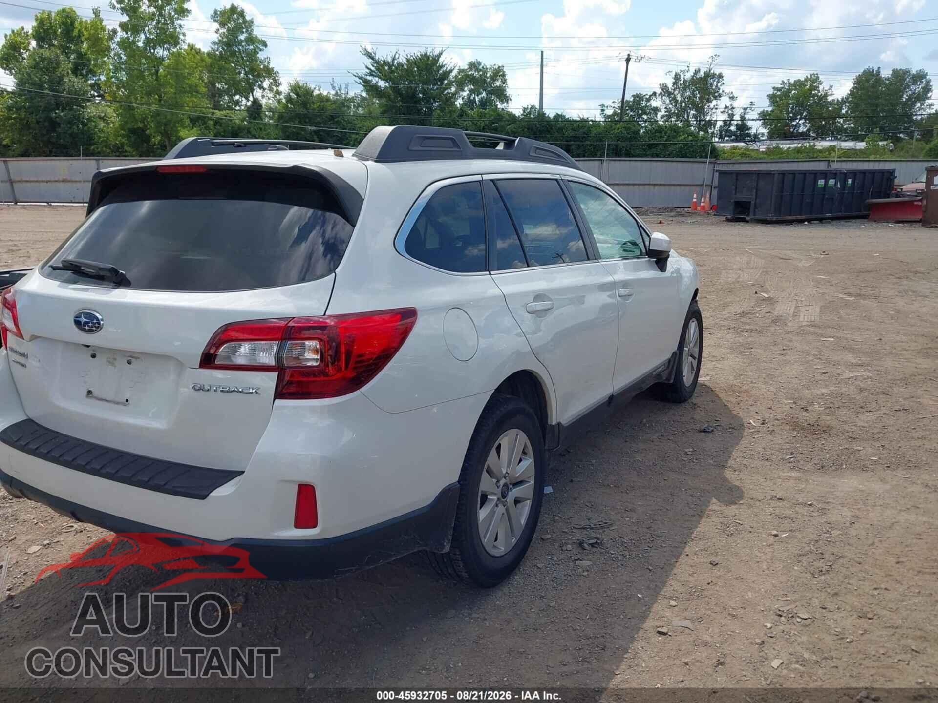 SUBARU OUTBACK 2015 - 4S4BSBEC4F3310883