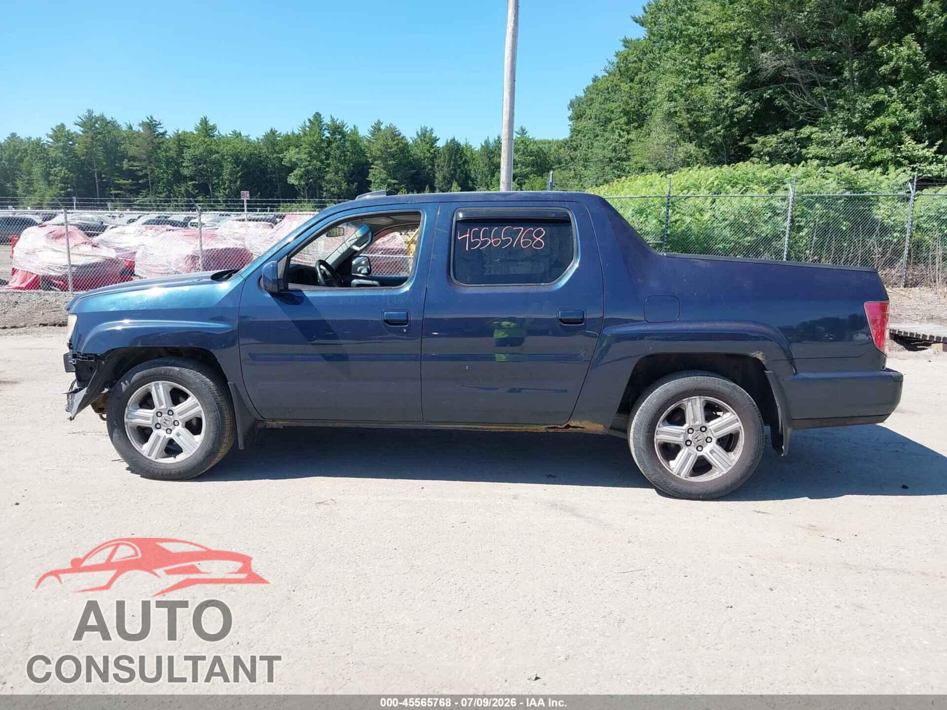 HONDA RIDGELINE 2011 - 5FPYK1F54BB001511