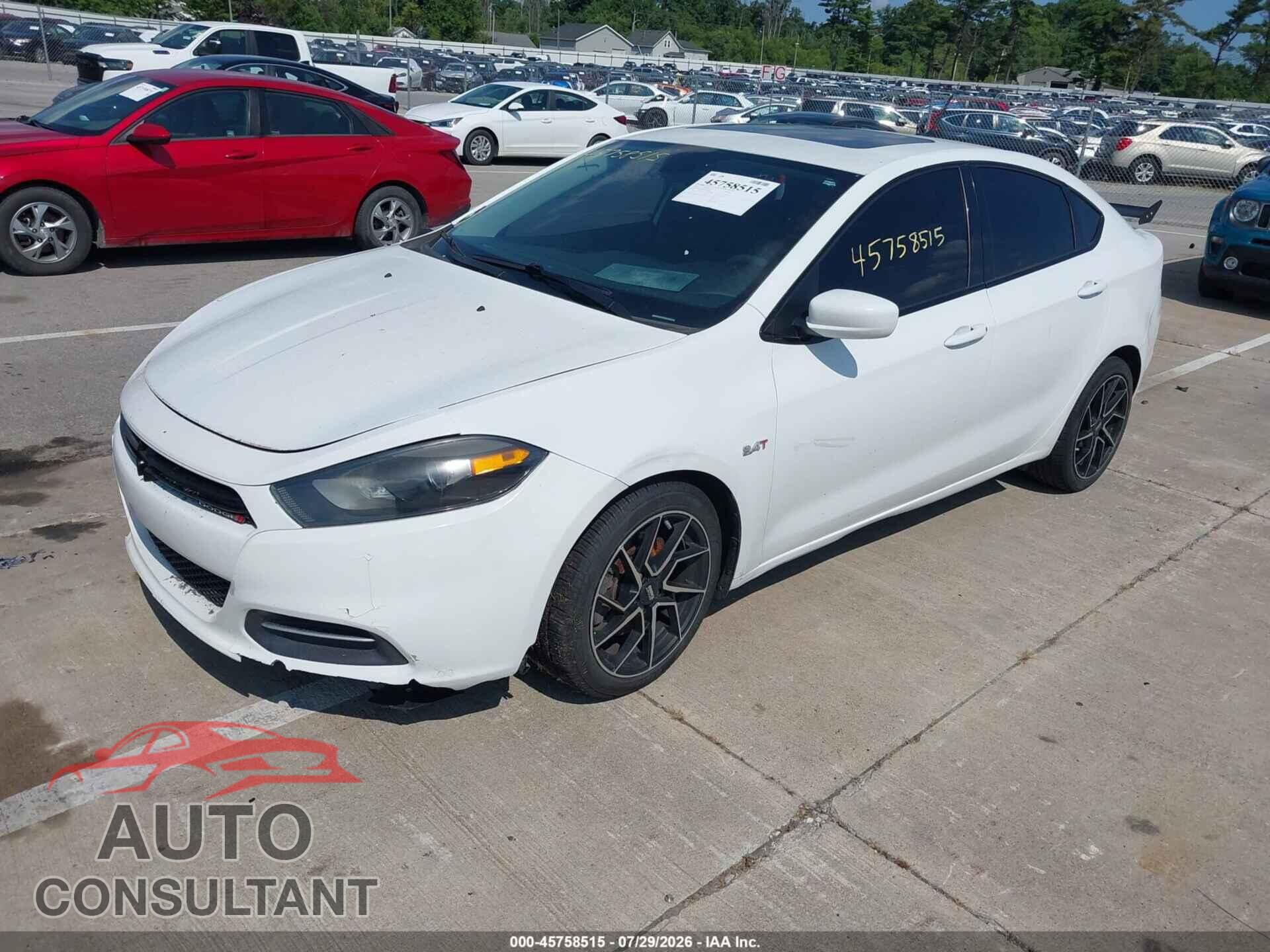 DODGE DART 2015 - 1C3CDFBB0FD362418