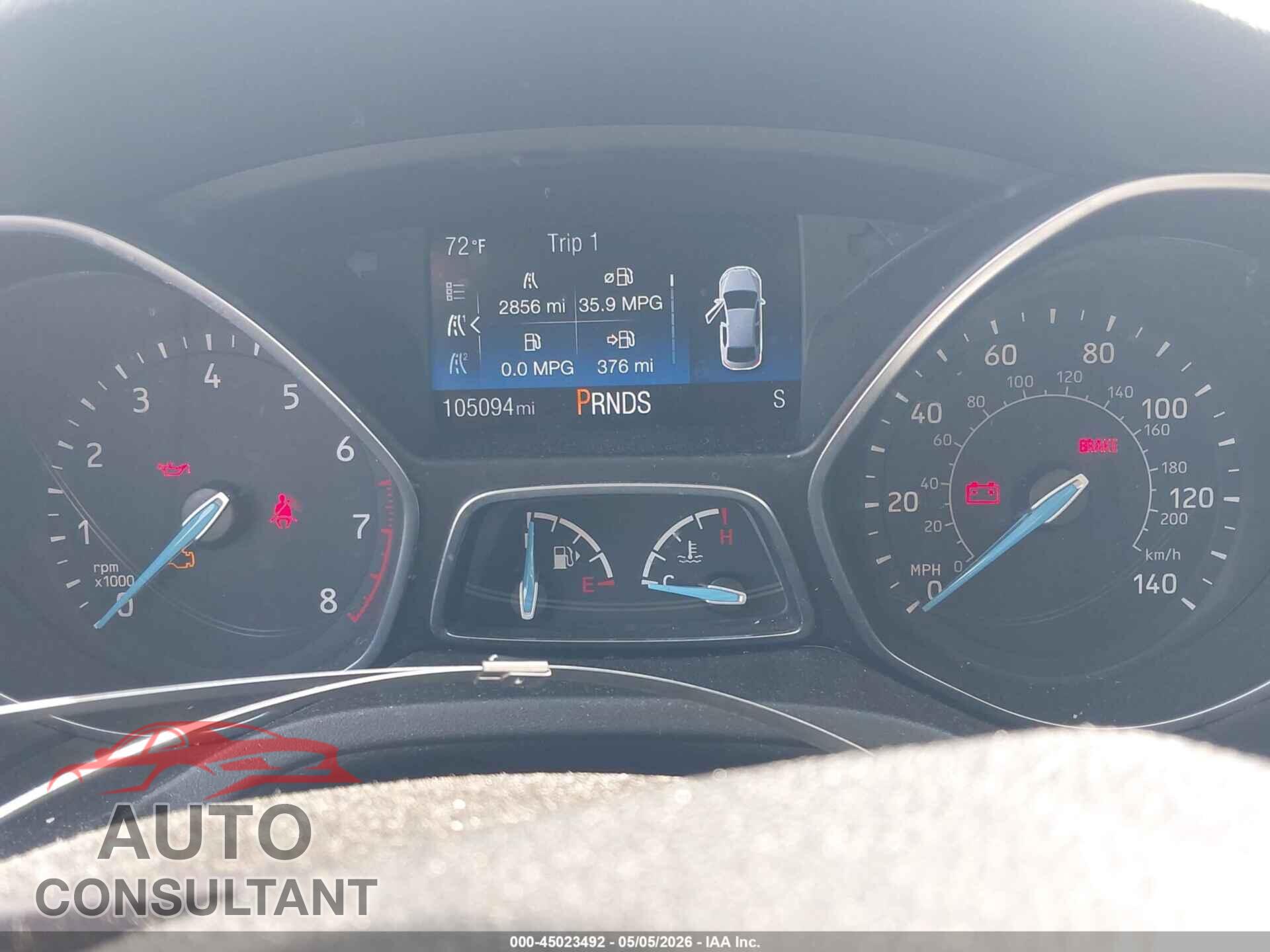 FORD FOCUS 2017 - 1FADP3FE4HL335196