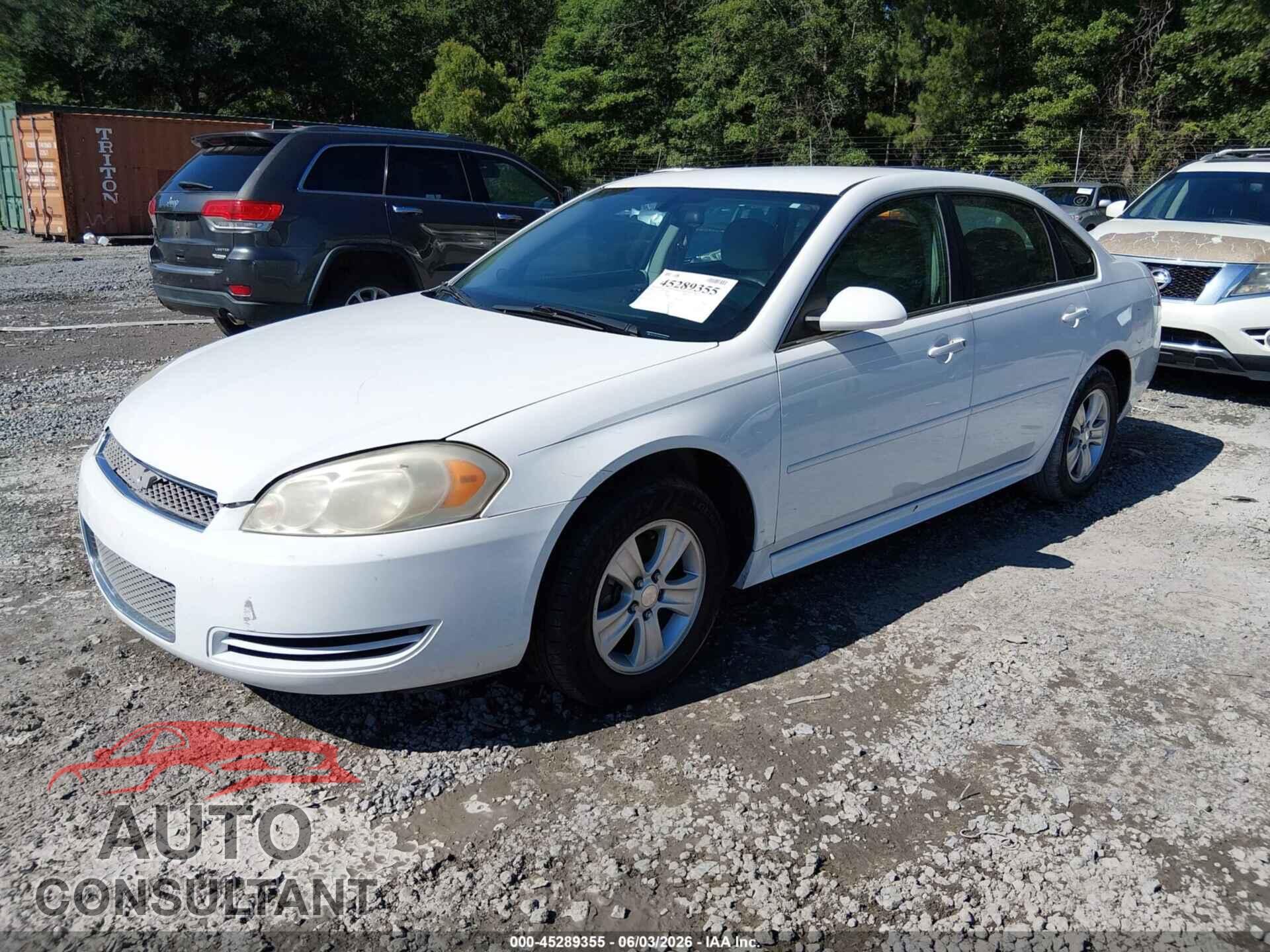 CHEVROLET IMPALA 2012 - 2G1WF5E37C1156918