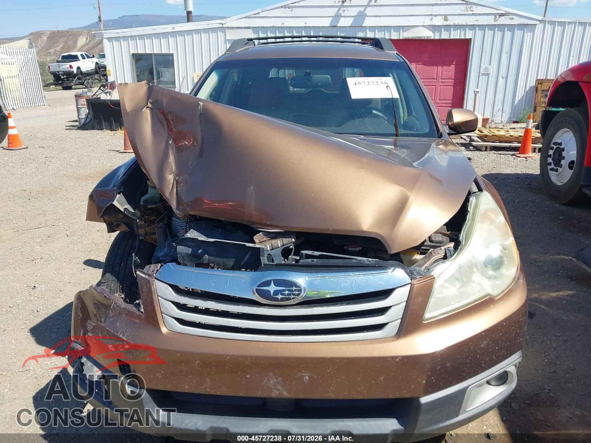 SUBARU OUTBACK 2011 - 4S4BRBCC2B3380388