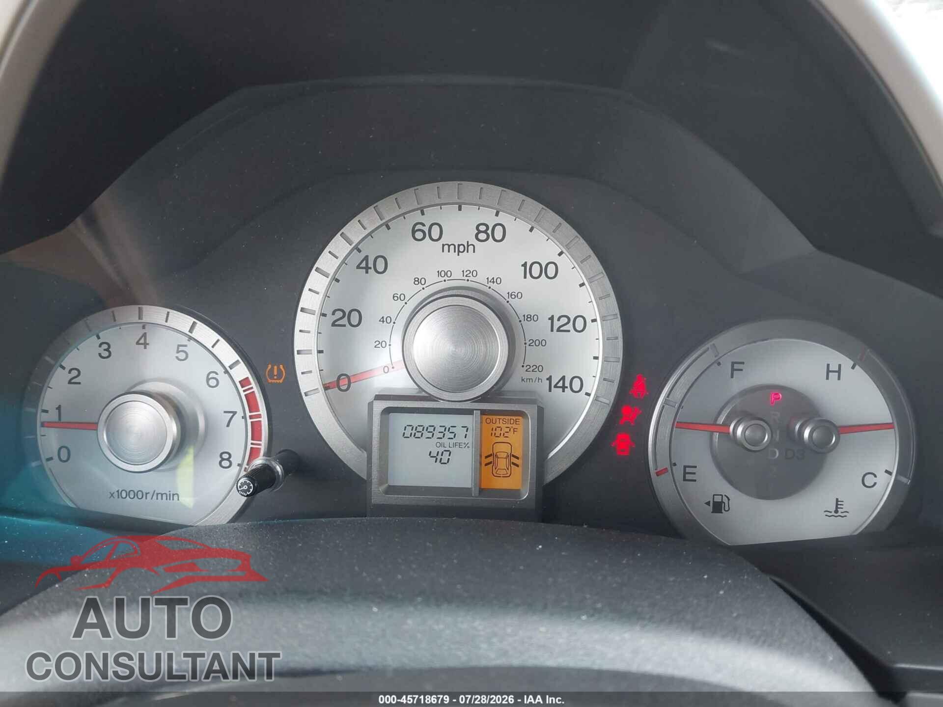 HONDA PILOT 2011 - 5FNYF3H48BB017739