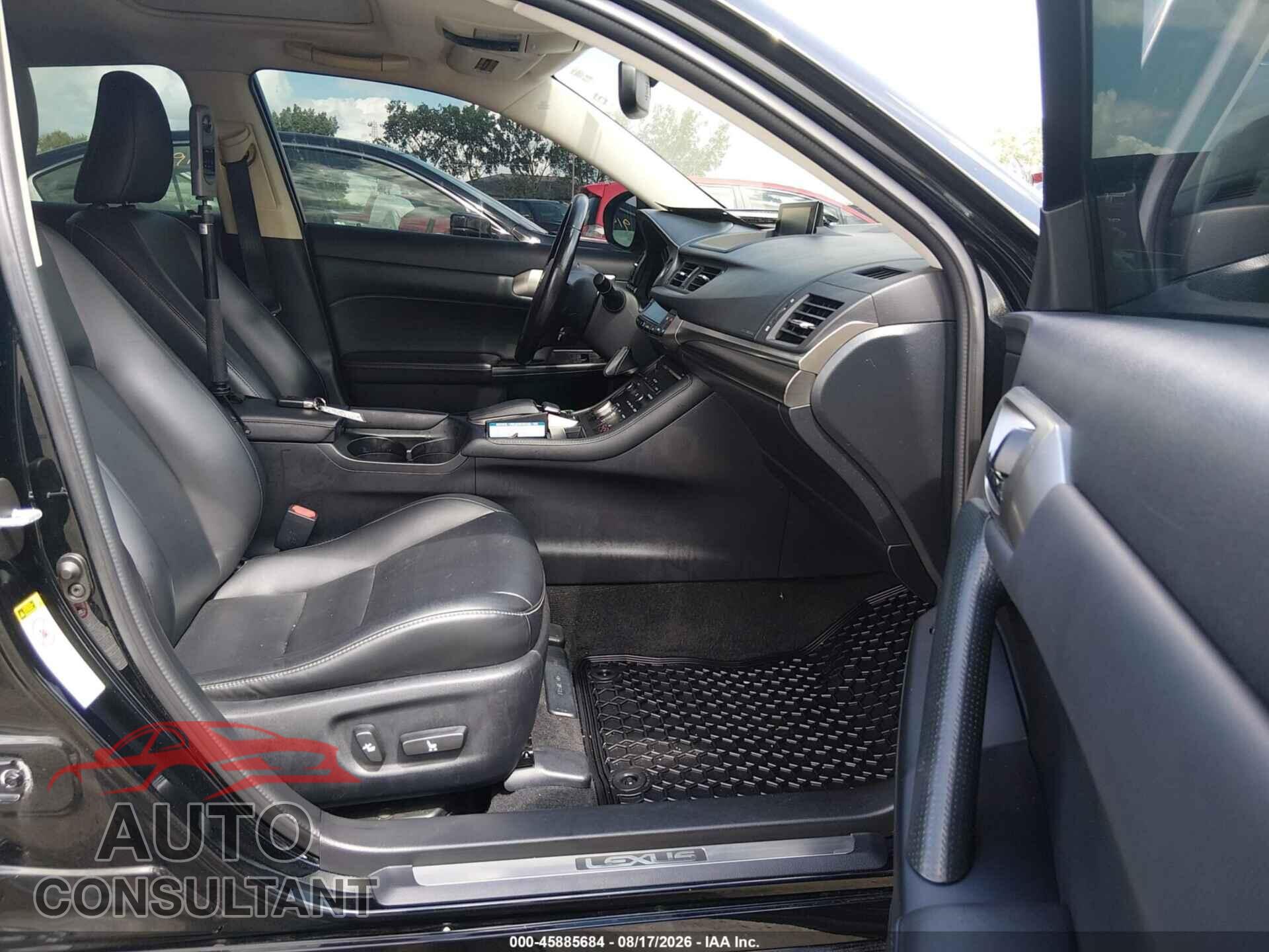 LEXUS CT 200H 2016 - JTHKD5BH9G2260942