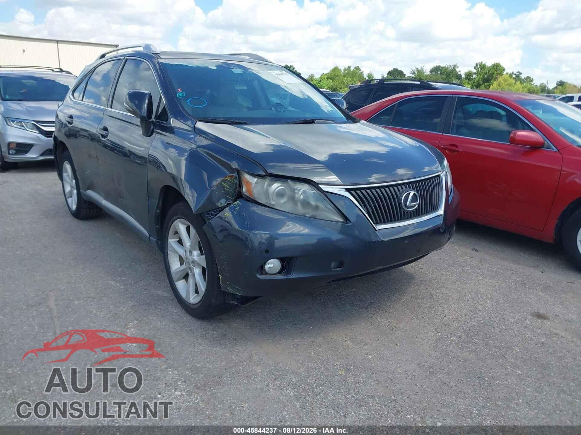 LEXUS RX 350 2011 - 2T2ZK1BA5BC044514