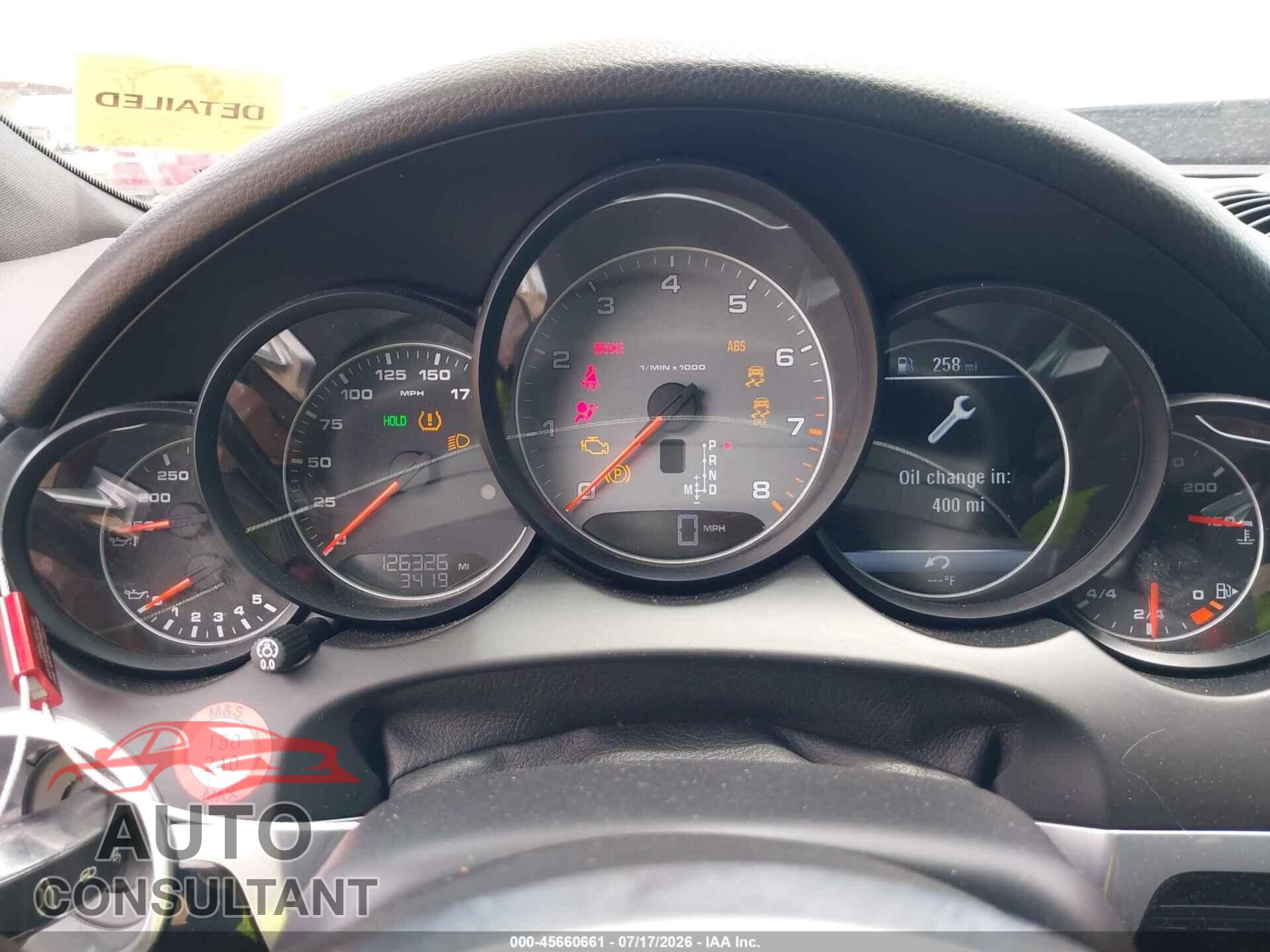 PORSCHE CAYENNE 2015 - WP1AB2A29FLA56213