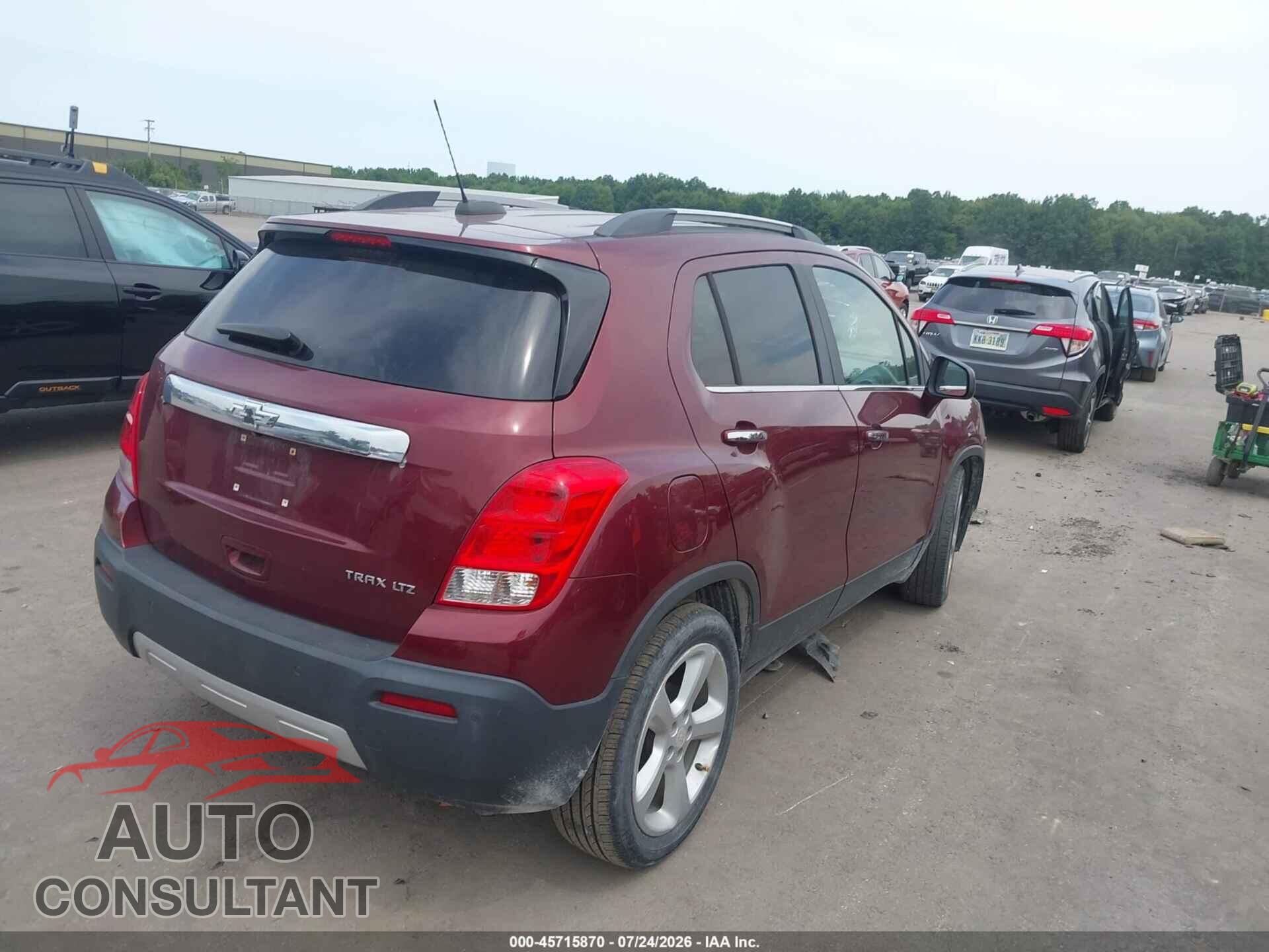 CHEVROLET TRAX 2016 - 3GNCJMSB7GL166360