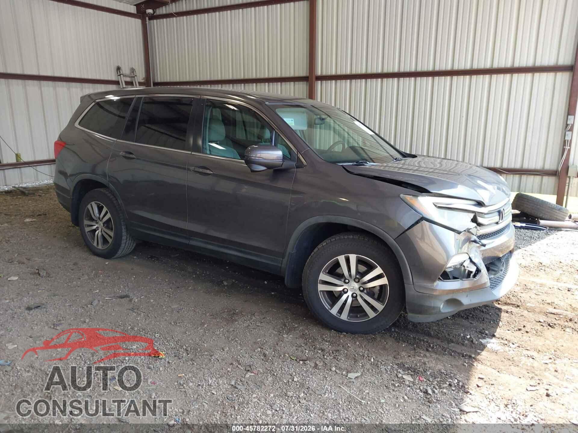 HONDA PILOT 2016 - 5FNYF5H31GB019021