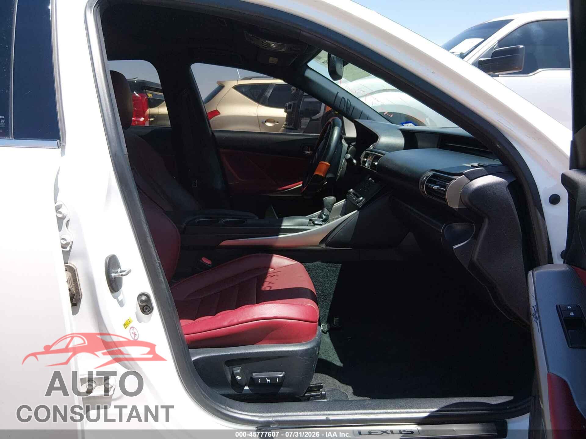 LEXUS IS 250 2015 - JTHBF1D21F5077320