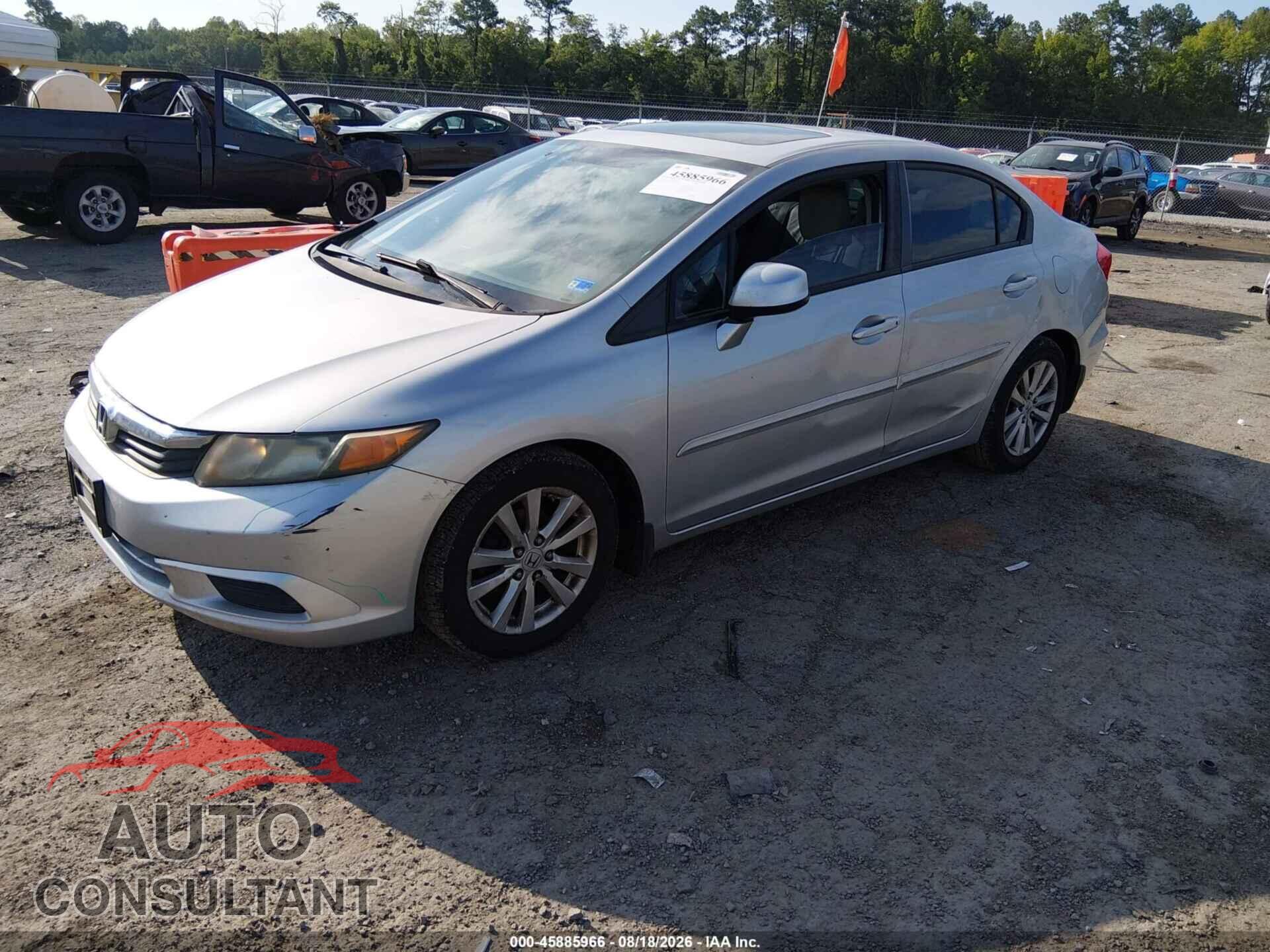 HONDA CIVIC 2012 - 19XFB2F93CE330538