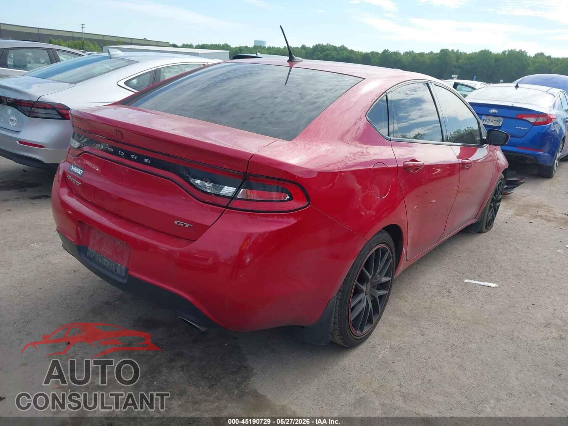 DODGE DART 2014 - 1C3CDFEB8ED854592