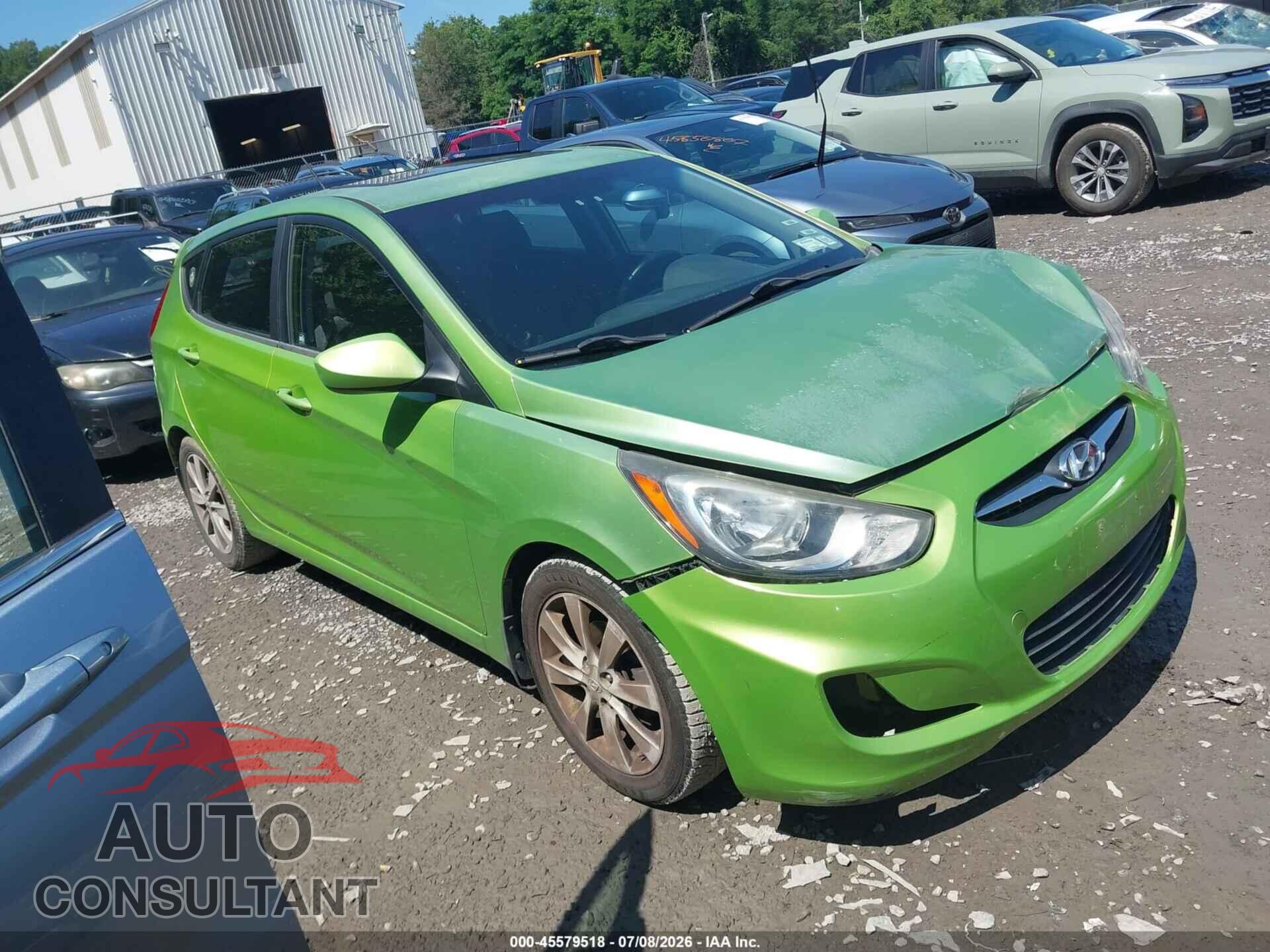 HYUNDAI ACCENT 2012 - KMHCU5AEXCU035257