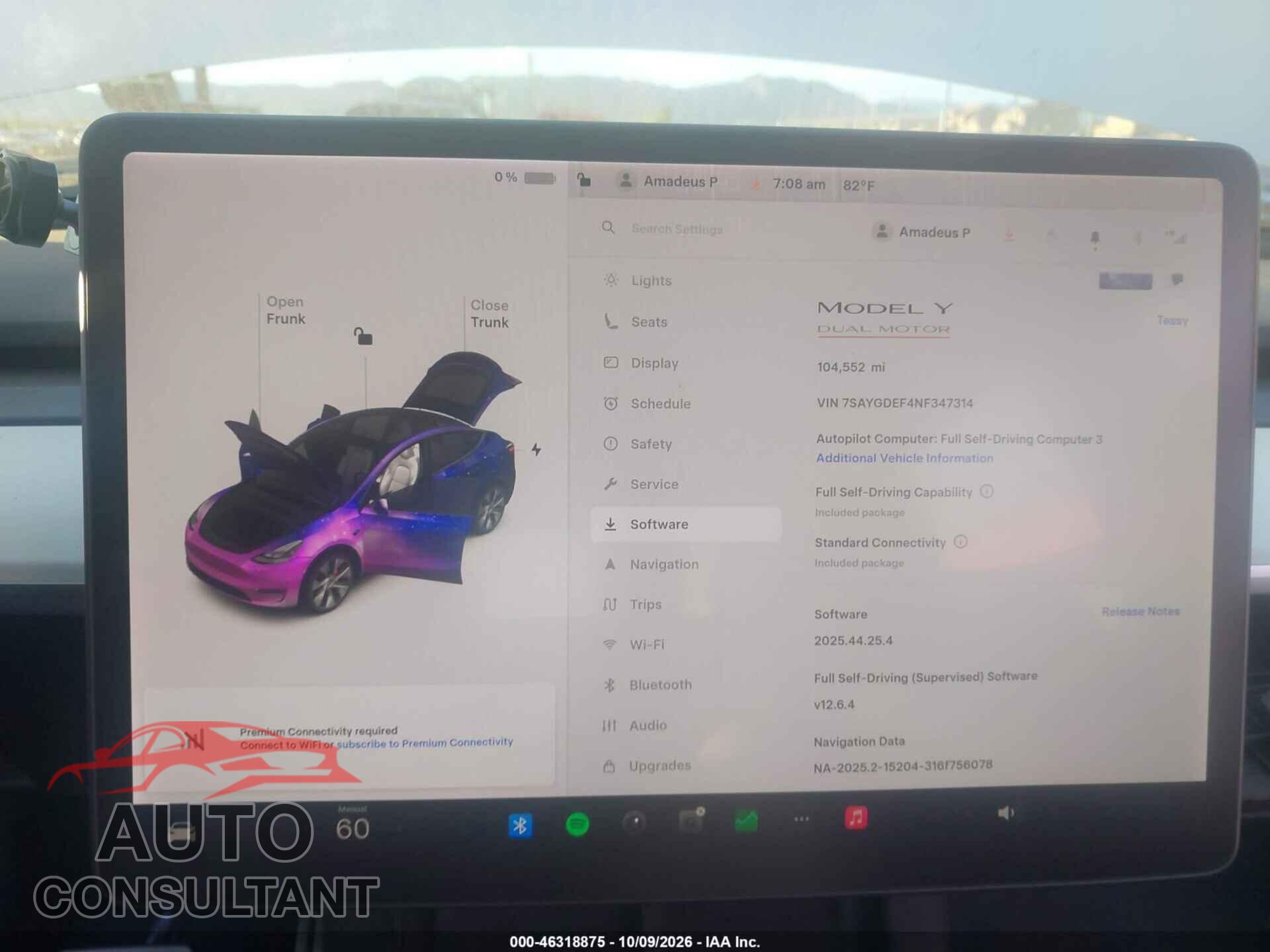 TESLA MODEL Y 2022 - 7SAYGDEF4NF347314