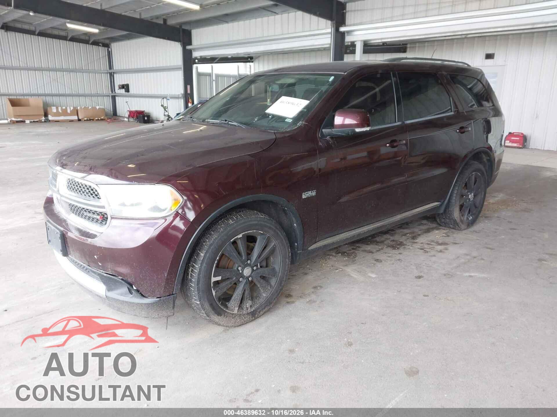 DODGE DURANGO 2012 - 1C4SDJDT7CC309443