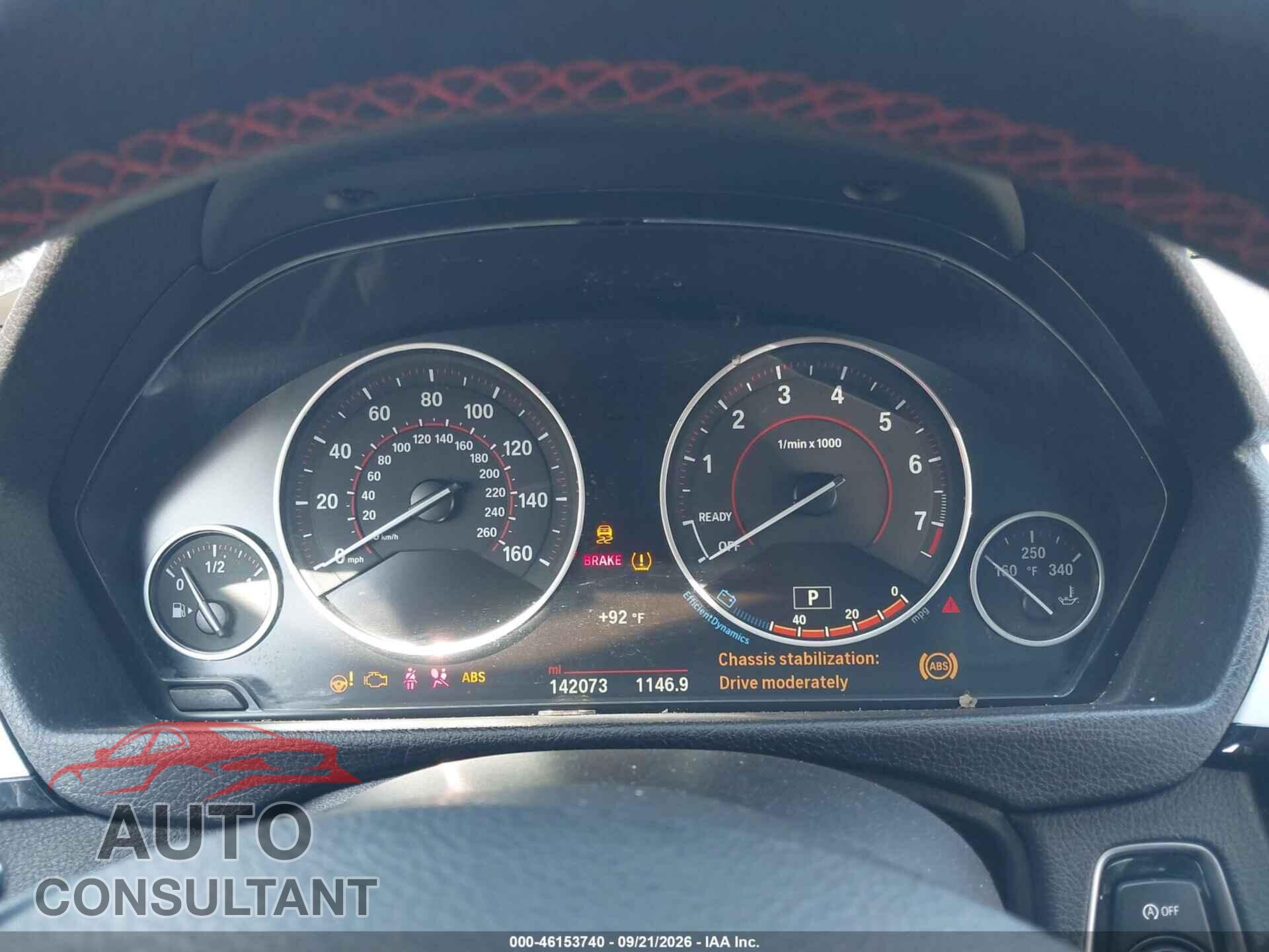 BMW 328I 2016 - WBA8E3G57GNU01255