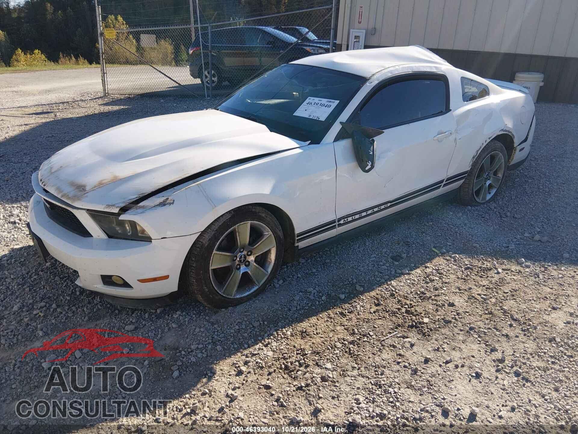 FORD MUSTANG 2012 - 1ZVBP8AM0C5285193