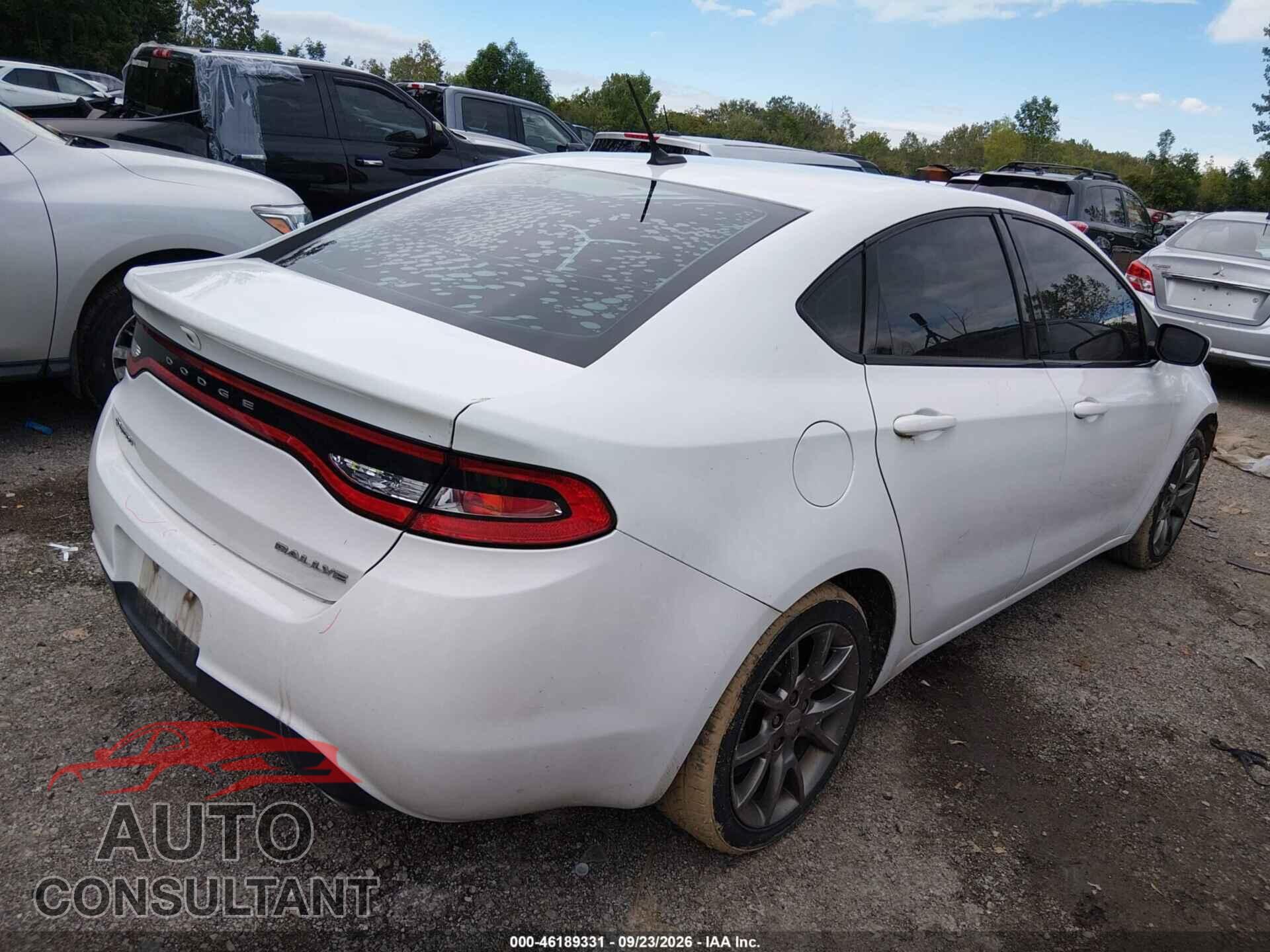 DODGE DART 2015 - 1C3CDFBB0FD213183