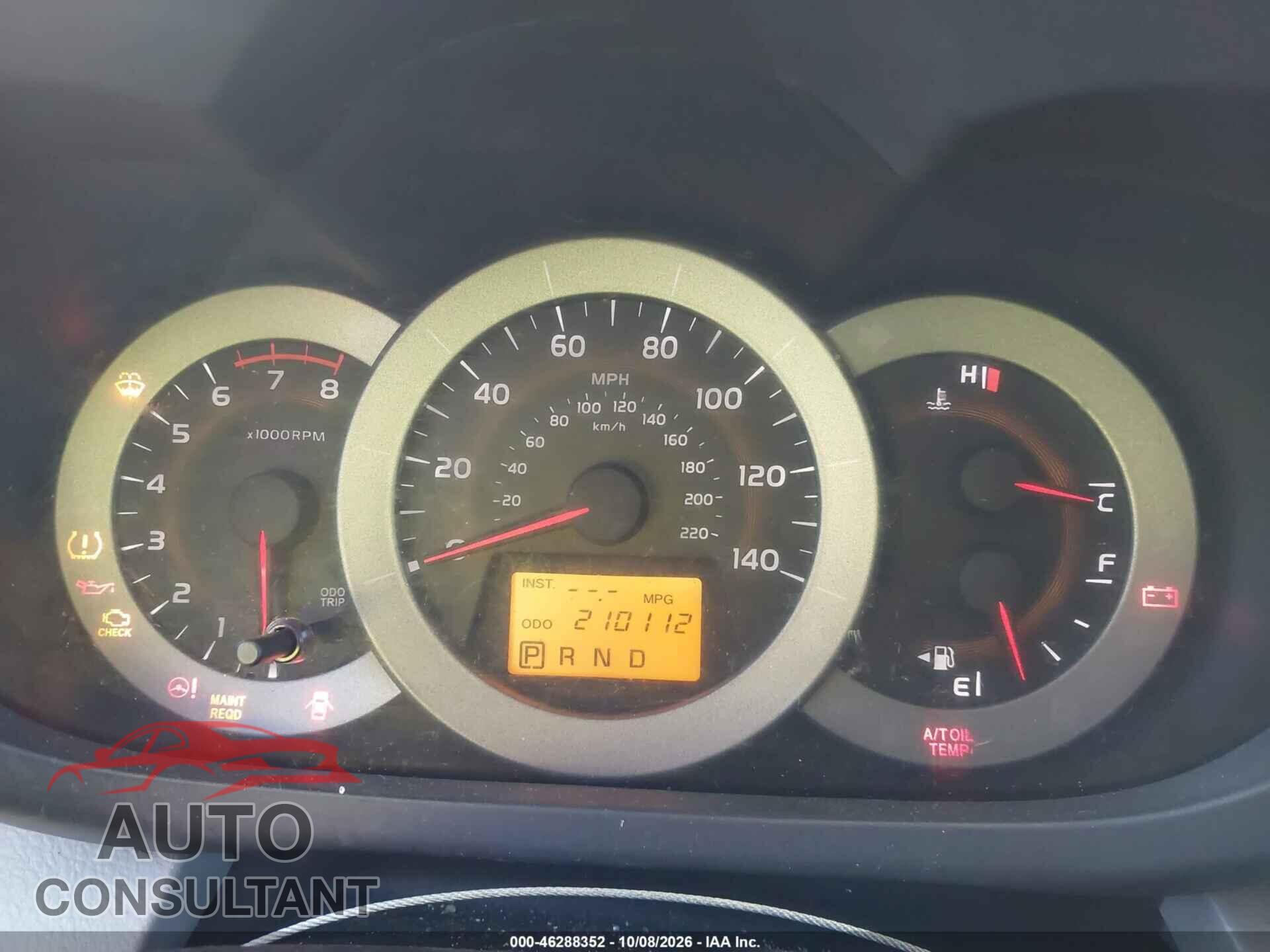 TOYOTA RAV4 2012 - 2T3BF4DV3CW231947