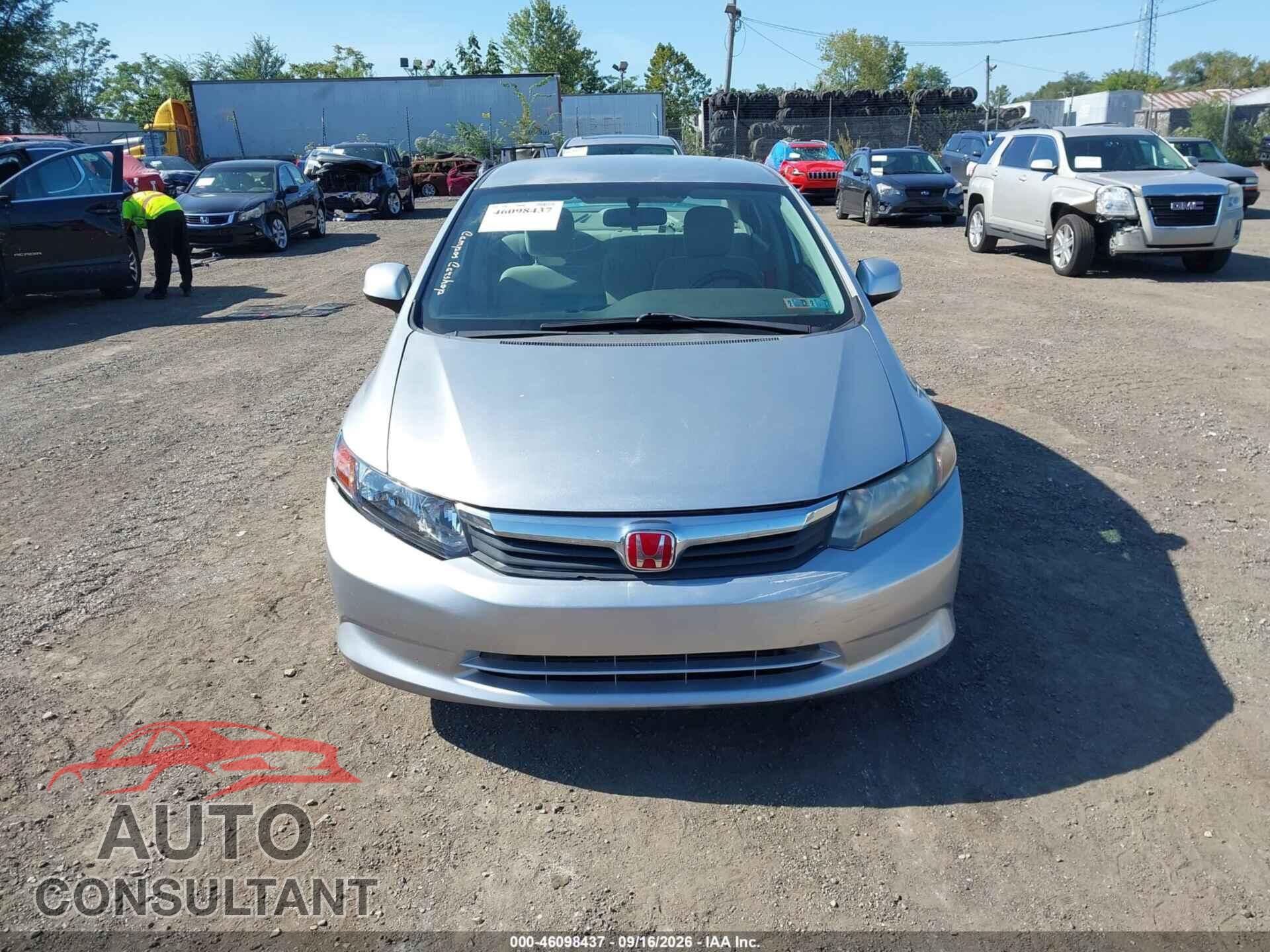 HONDA CIVIC 2012 - 2HGFB2F52CH314933