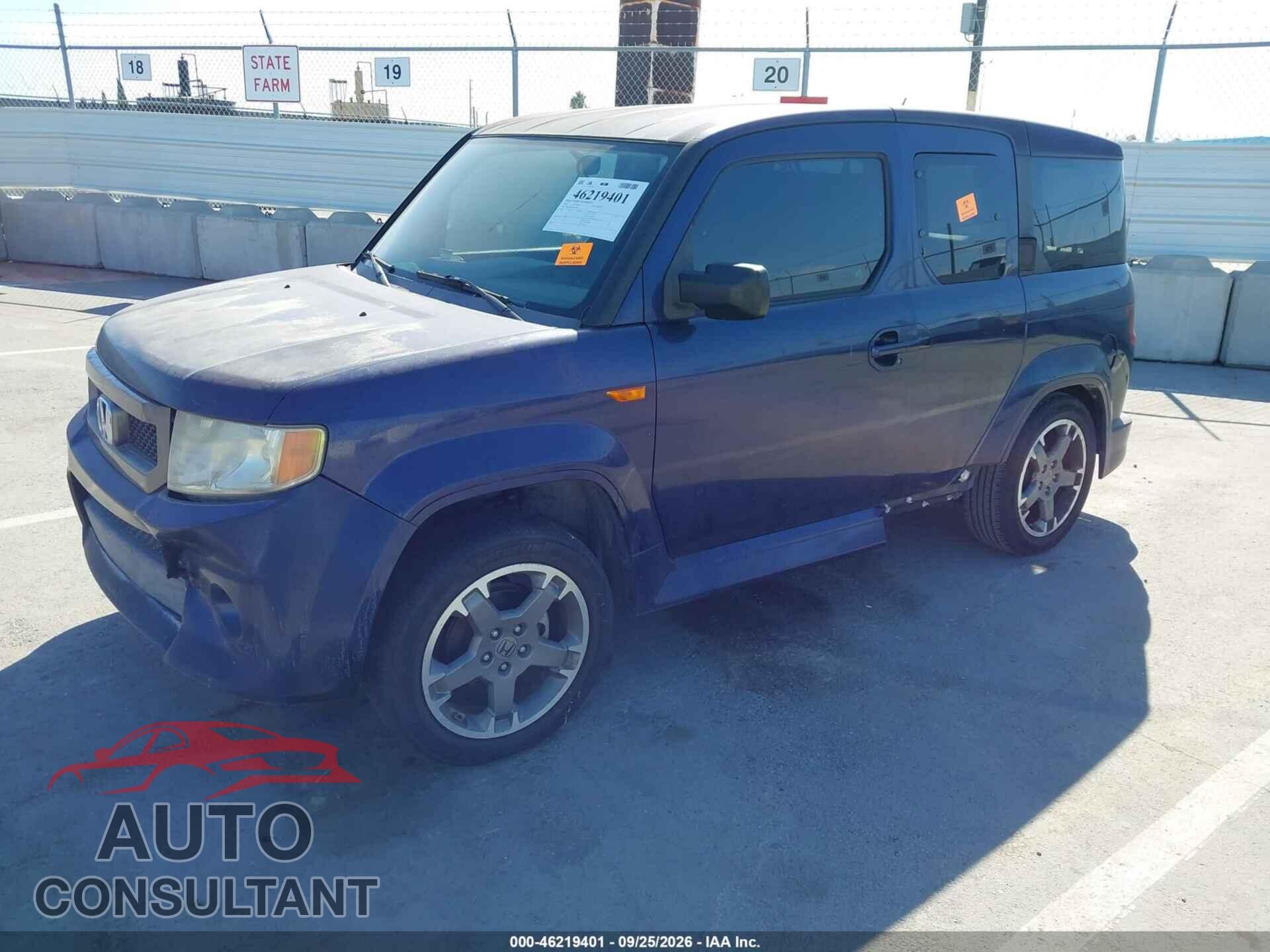 HONDA ELEMENT 2009 - 5J6YH18919L001684