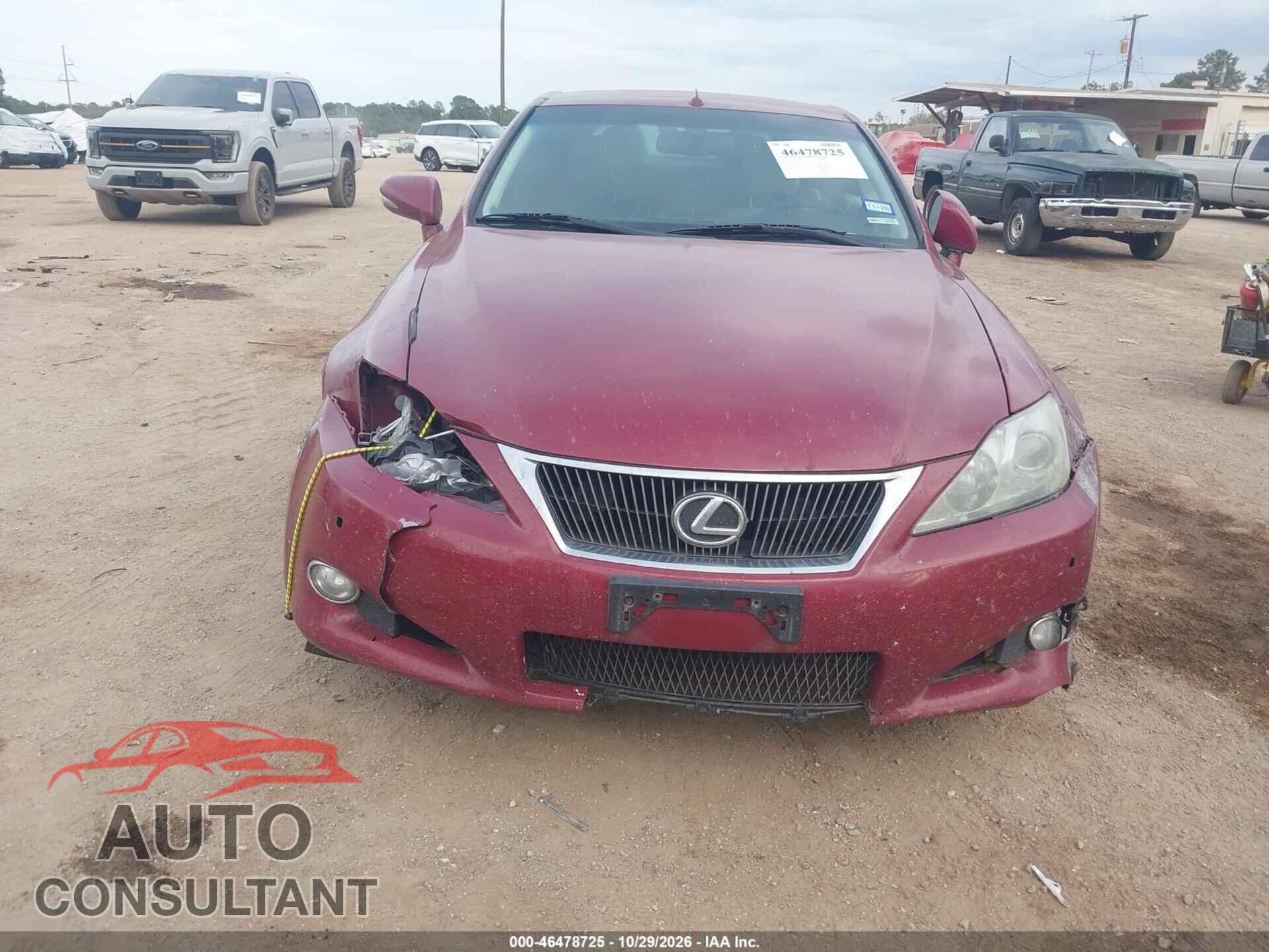 LEXUS IS 250C 2010 - JTHFF2C27A2508259