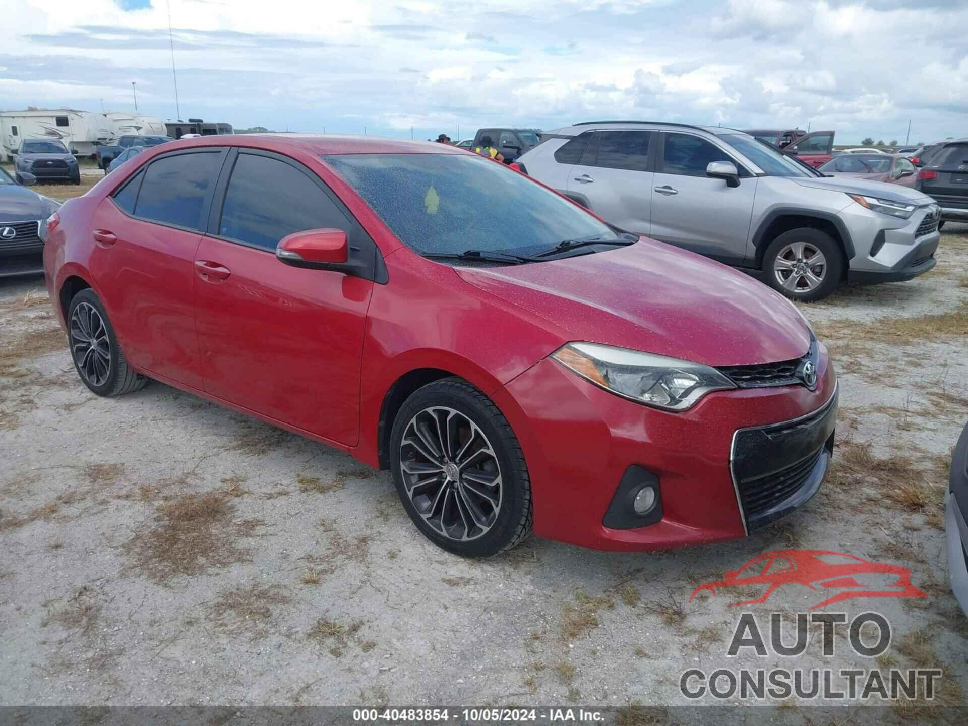 TOYOTA COROLLA 2016 - 2T1BURHE9GC743239