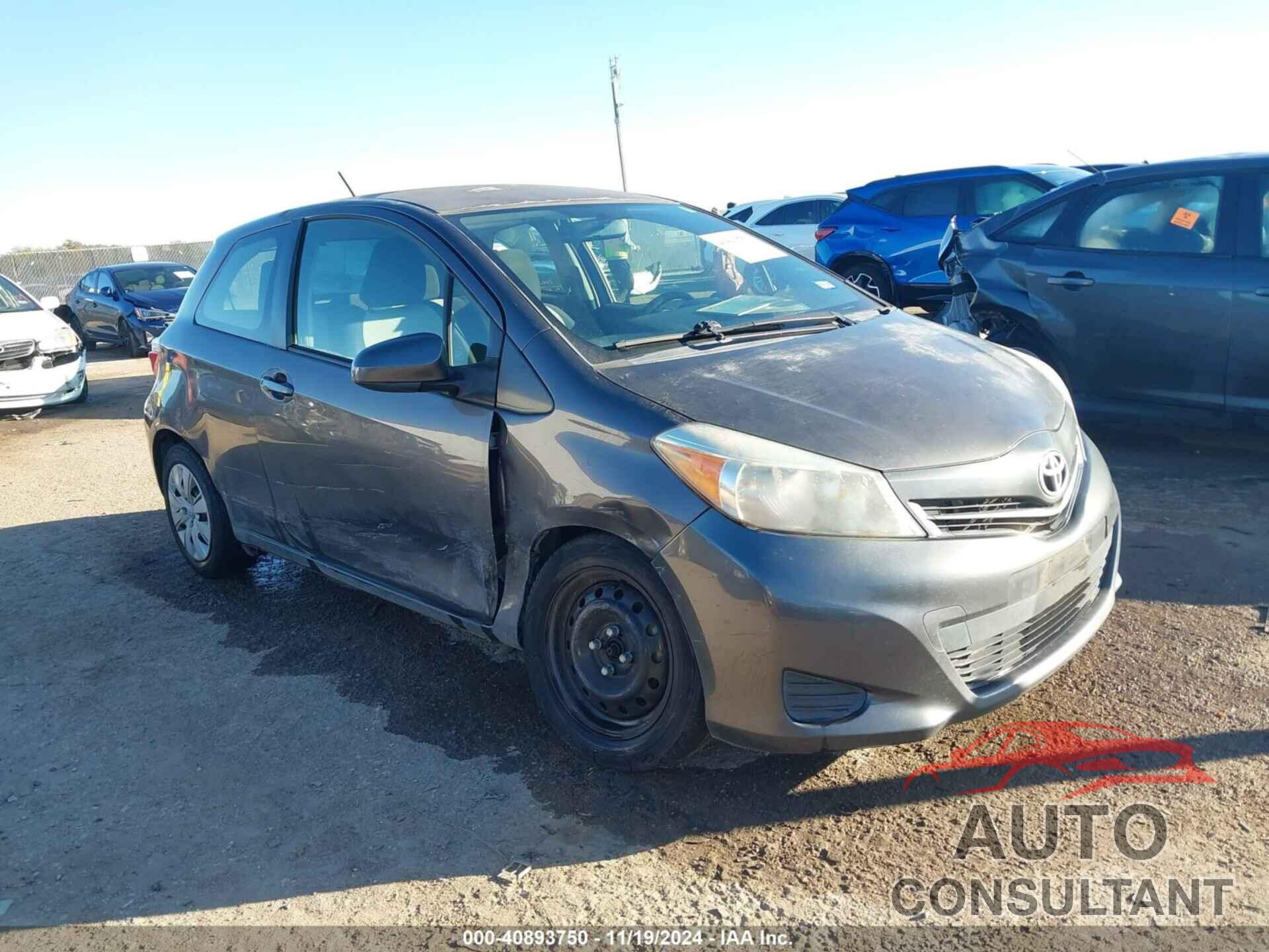 TOYOTA YARIS 2013 - JTDJTUD37DD544484