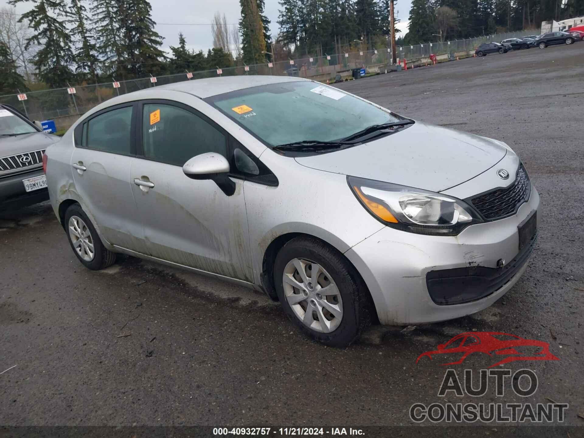 KIA RIO 2015 - KNADM4A3XF6458606