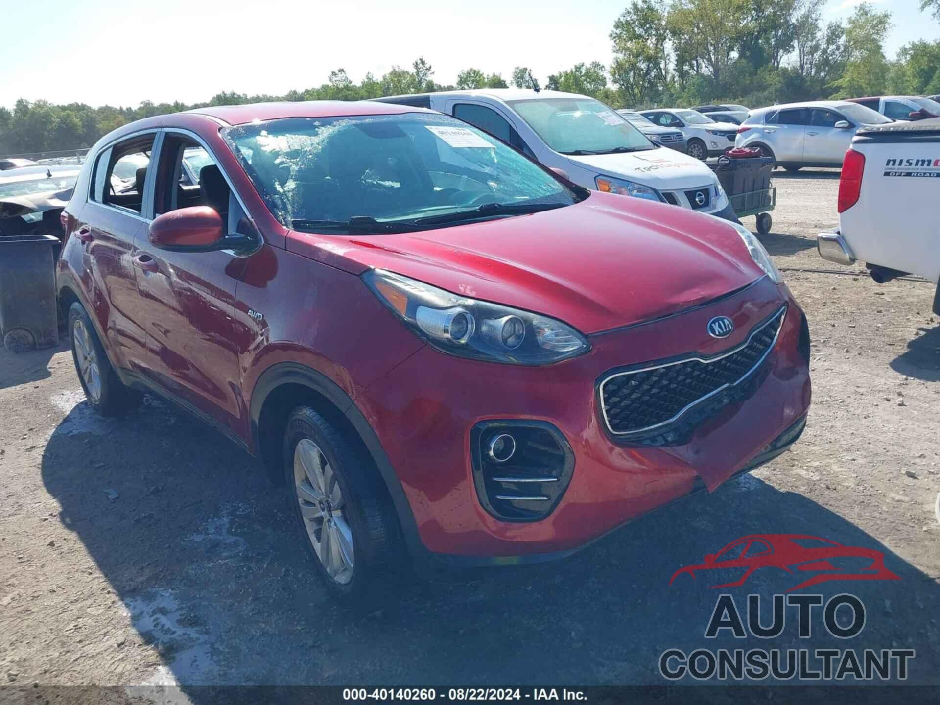 KIA SPORTAGE 2017 - KNDPMCAC7H7258497