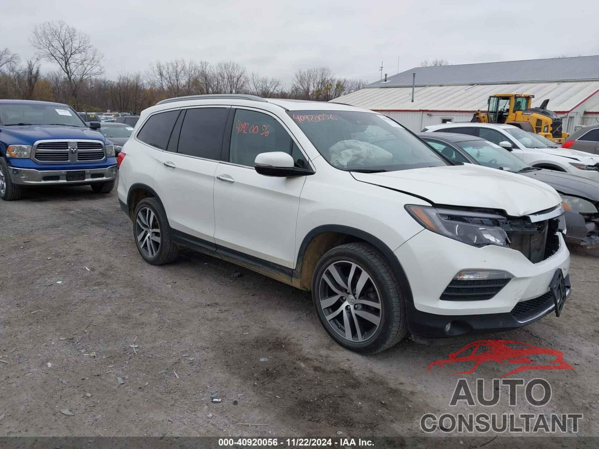 HONDA PILOT 2017 - 5FNYF6H0XHB092899