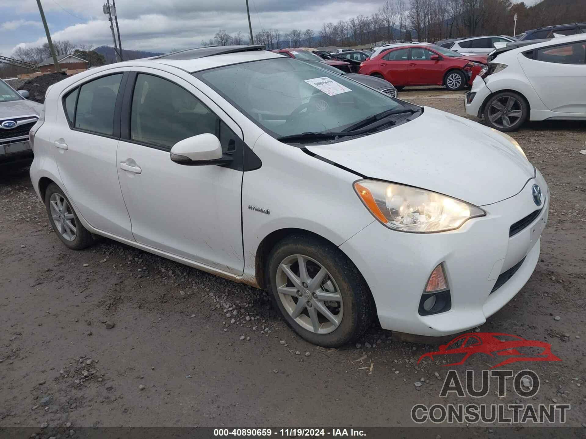 TOYOTA PRIUS C 2012 - JTDKDTB35C1010284