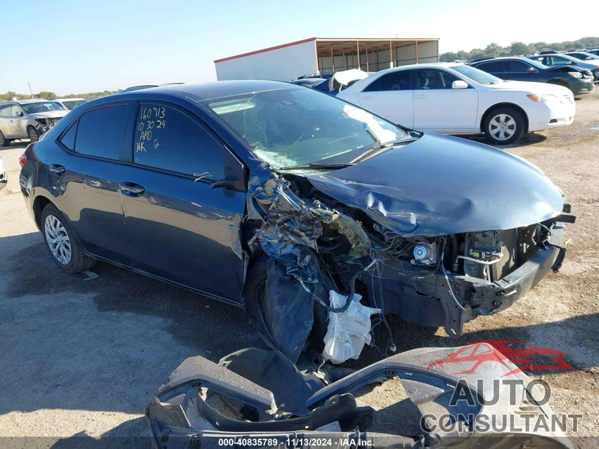 TOYOTA COROLLA 2017 - 2T1BURHEXHC829662