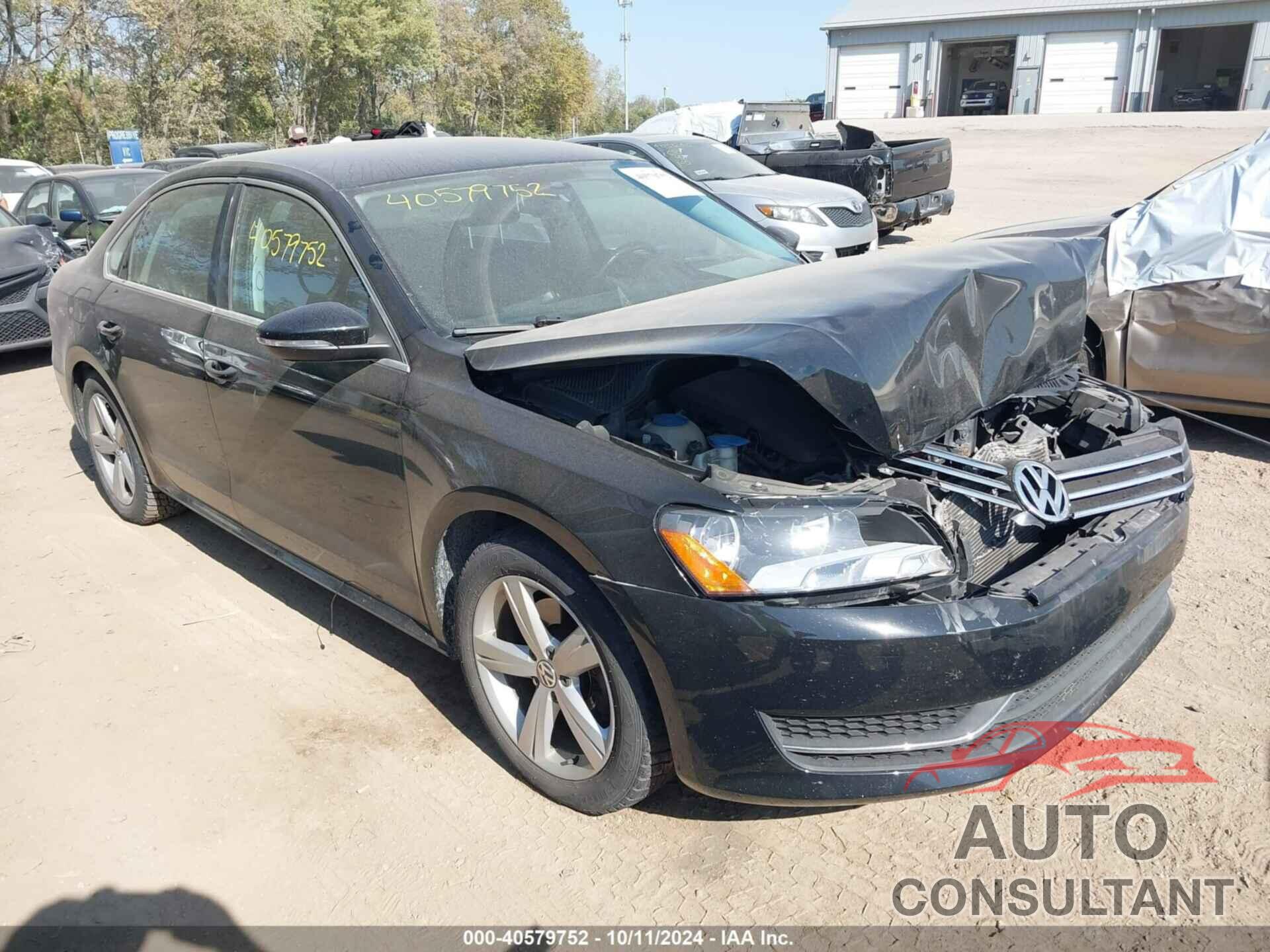 VOLKSWAGEN PASSAT 2012 - 1VWBH7A3XCC058118