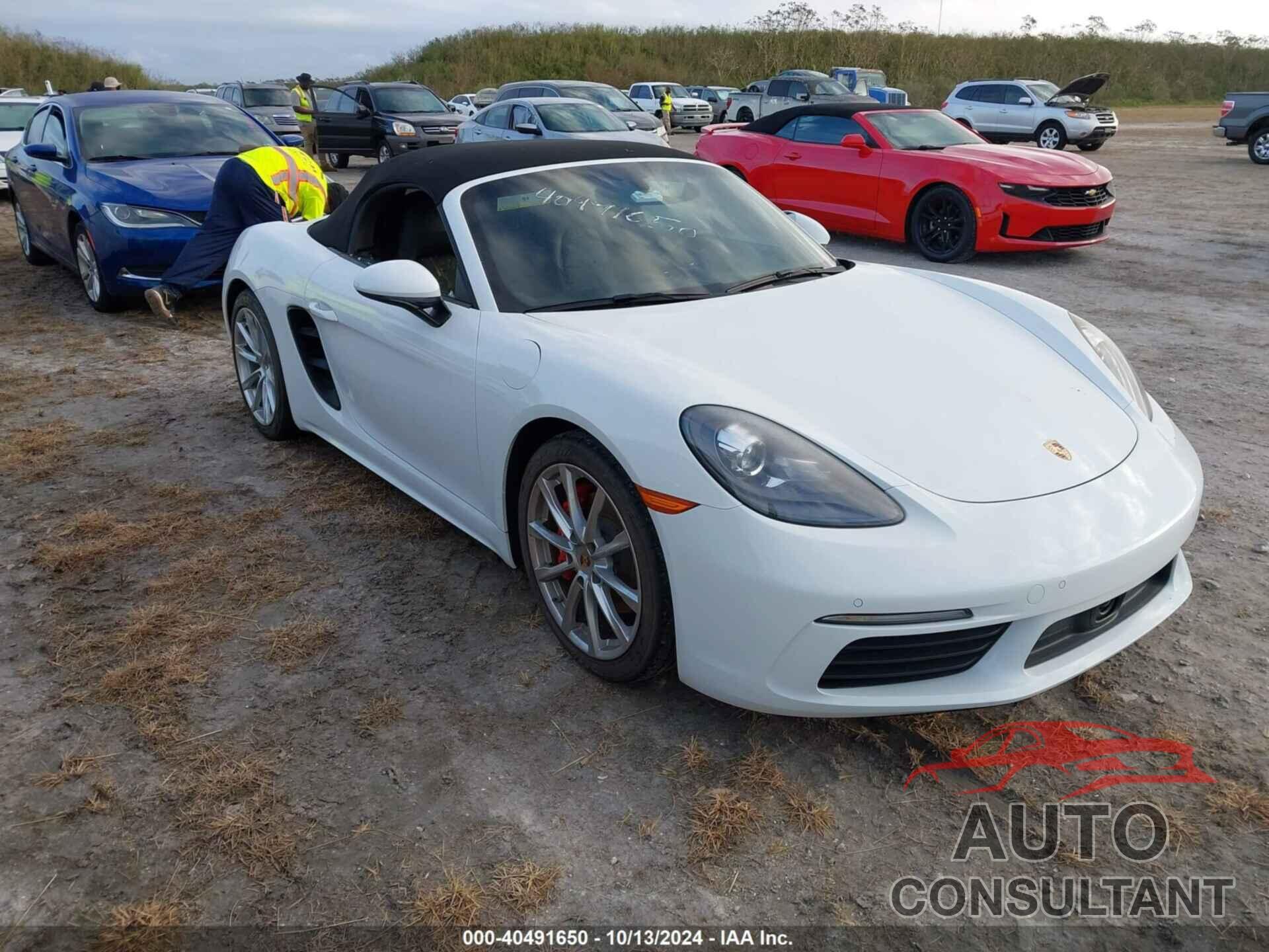 PORSCHE 718 BOXSTER 2018 - WP0CB2A85JS228458