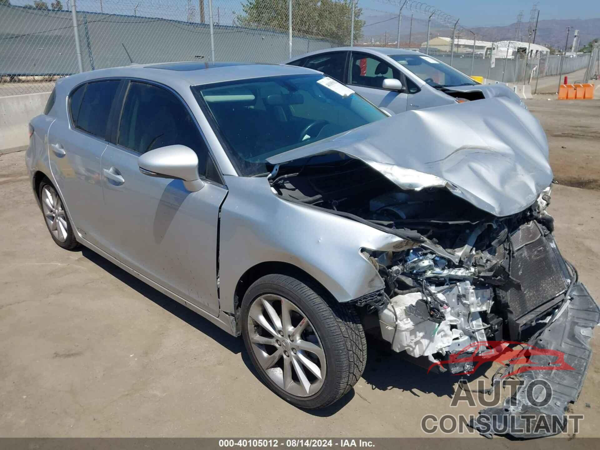 LEXUS CT 200H 2013 - JTHKD5BH0D2135310