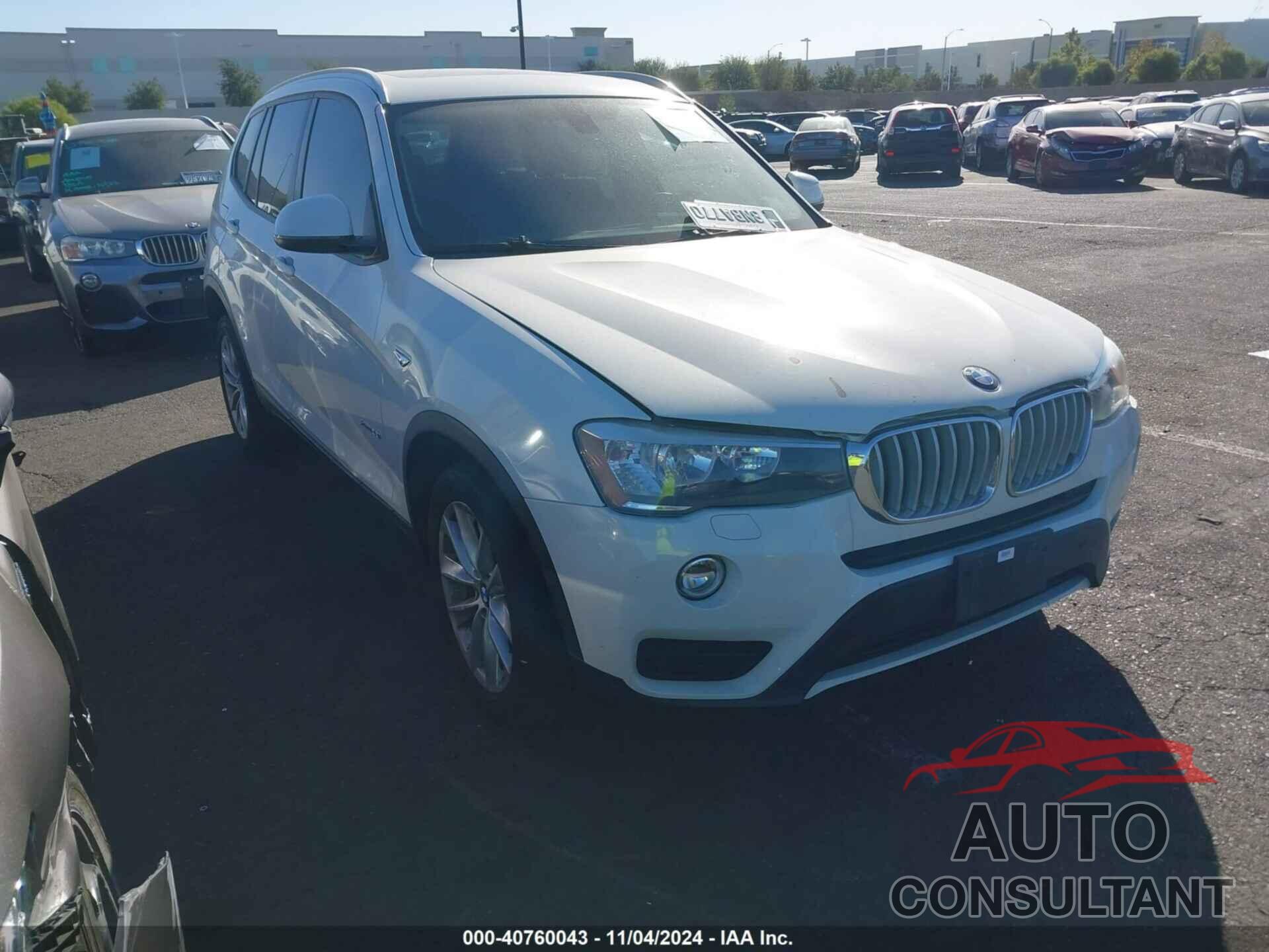 BMW X3 2017 - 5UXWX9C58H0D96550