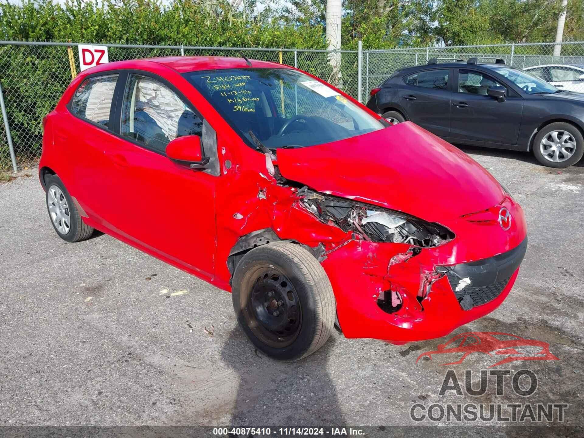 MAZDA MAZDA2 2012 - JM1DE1KYXC0134515